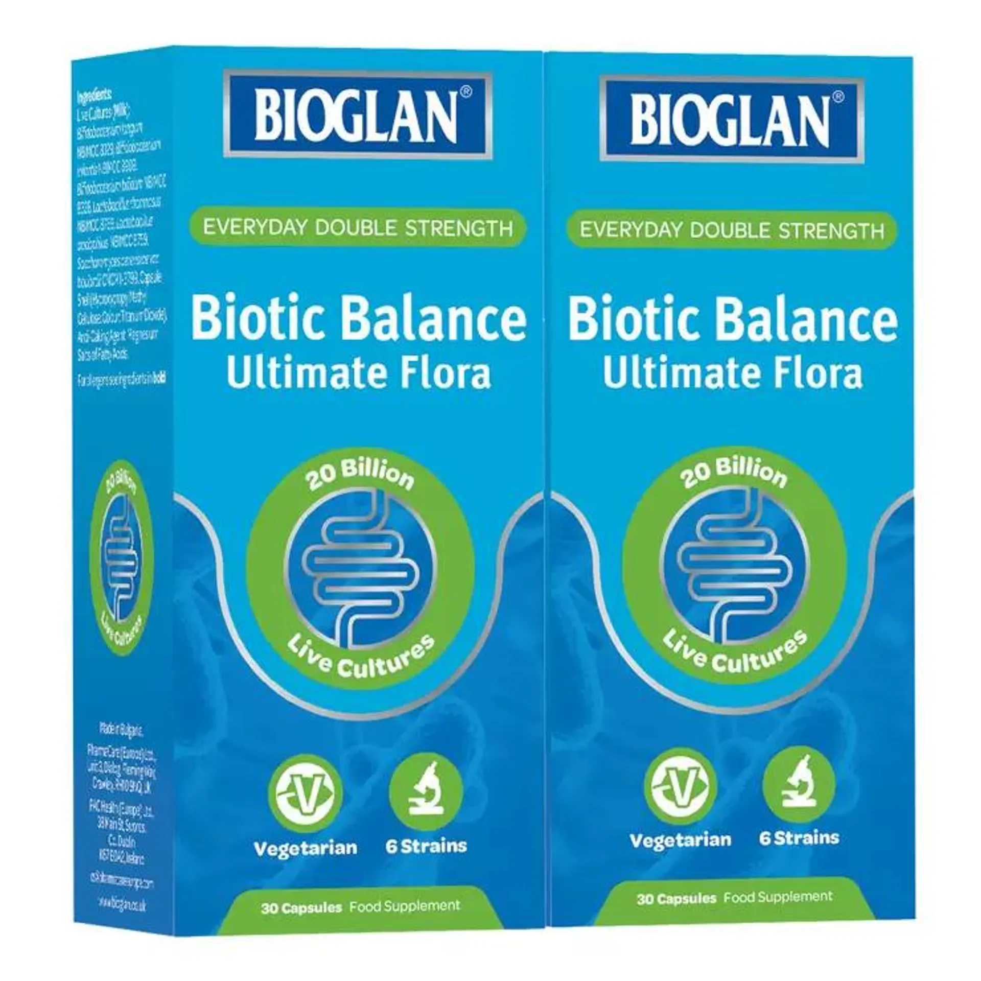 Bioglan Biotic Balance Ultimate Flora, 2 x 30 Capsules