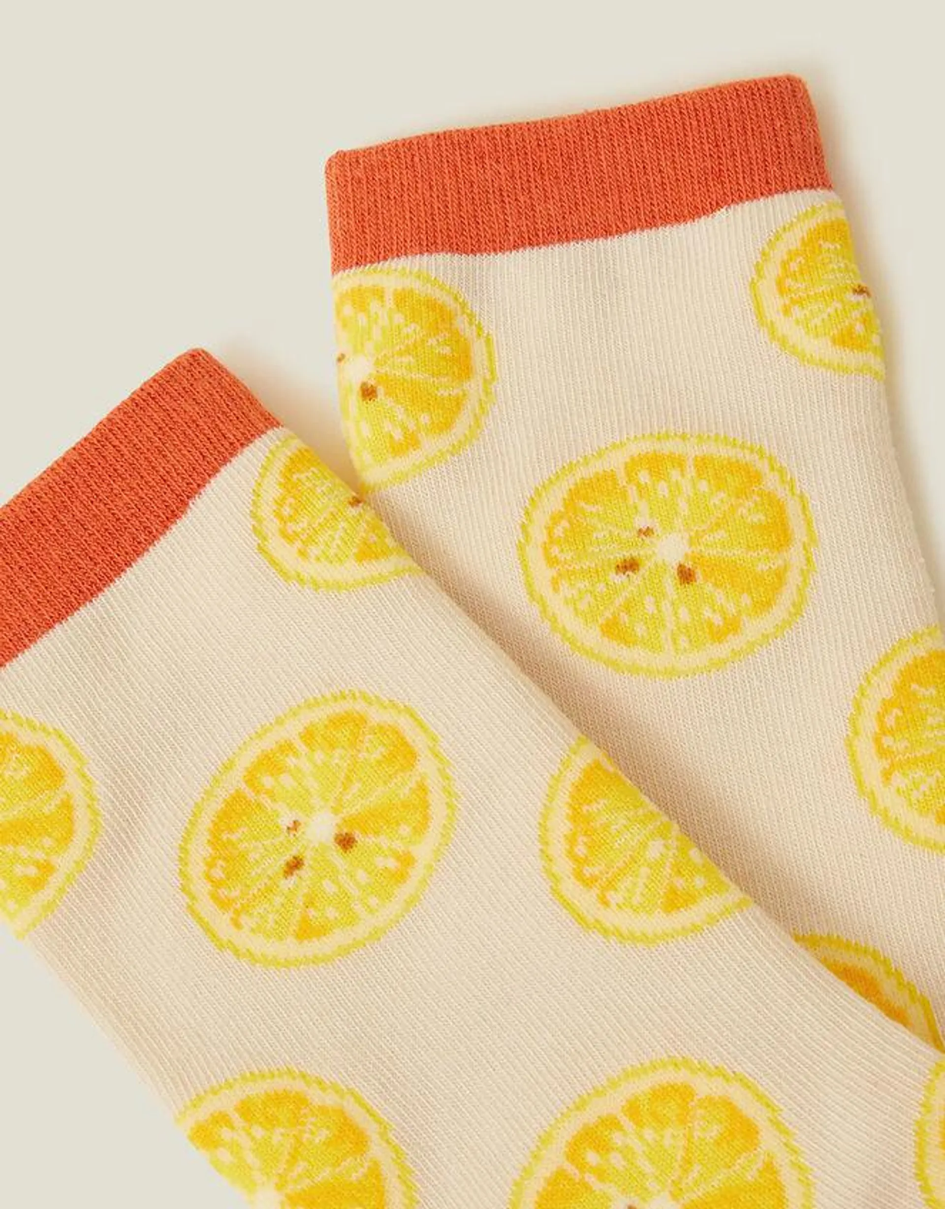 Lemon Print Socks