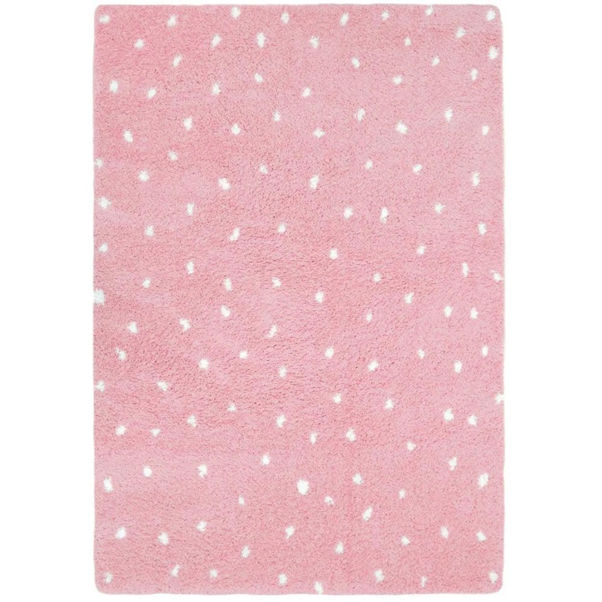 Homemaker Pink Spotty Snug Shaggy Rug 160 x 230cm