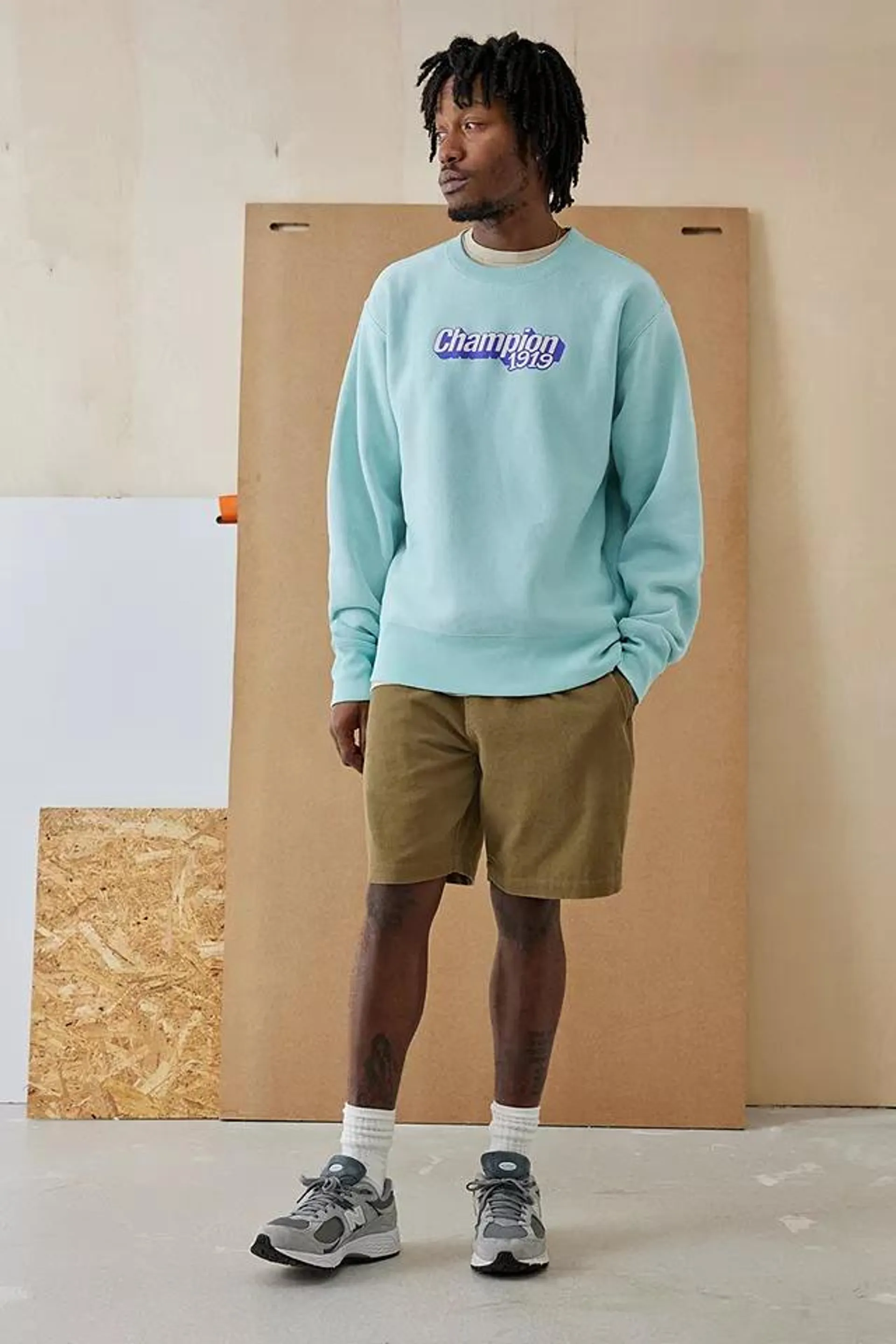 Champion Sky Blue 1919 Crew Sweatshirt