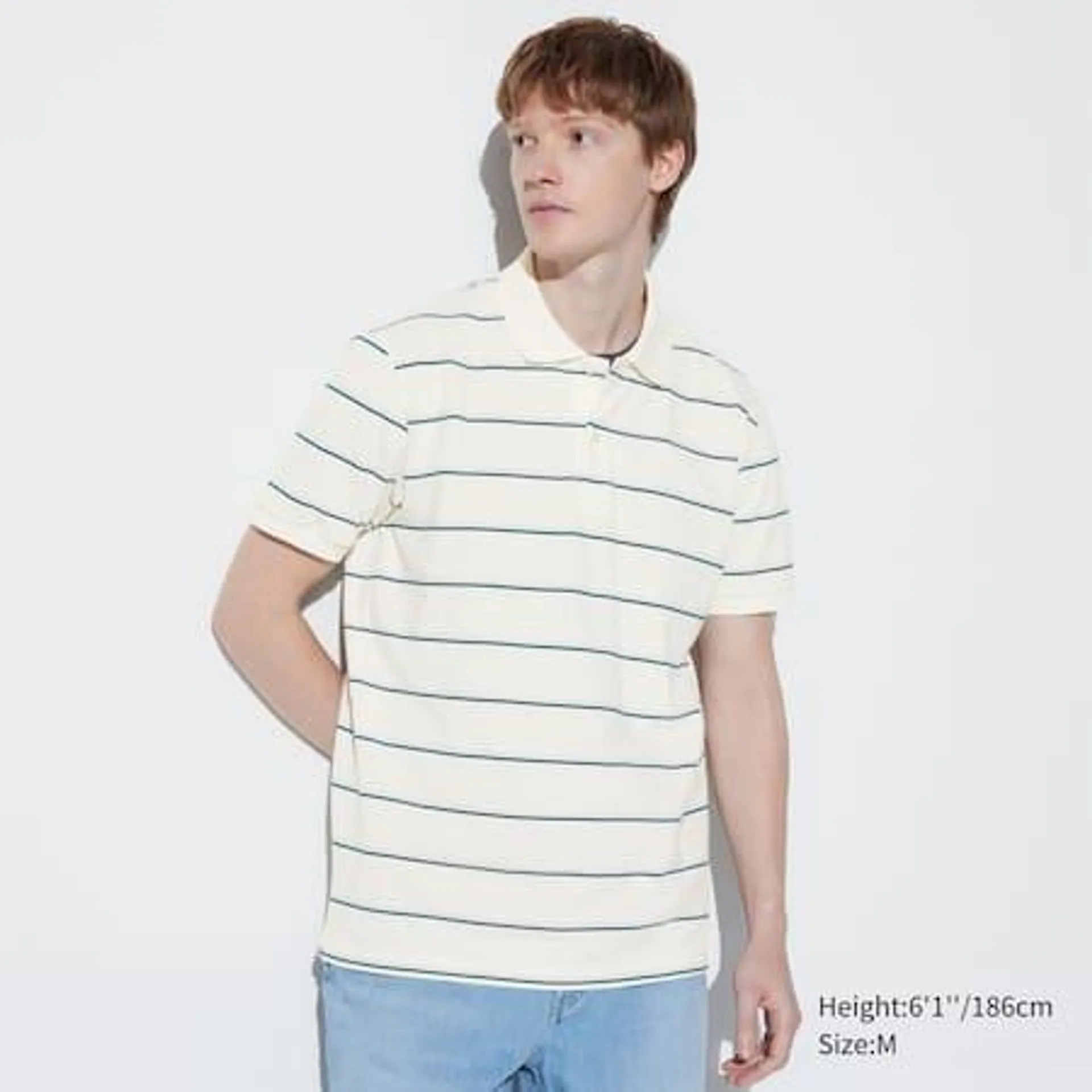 DRY Piqué Striped Polo Shirt