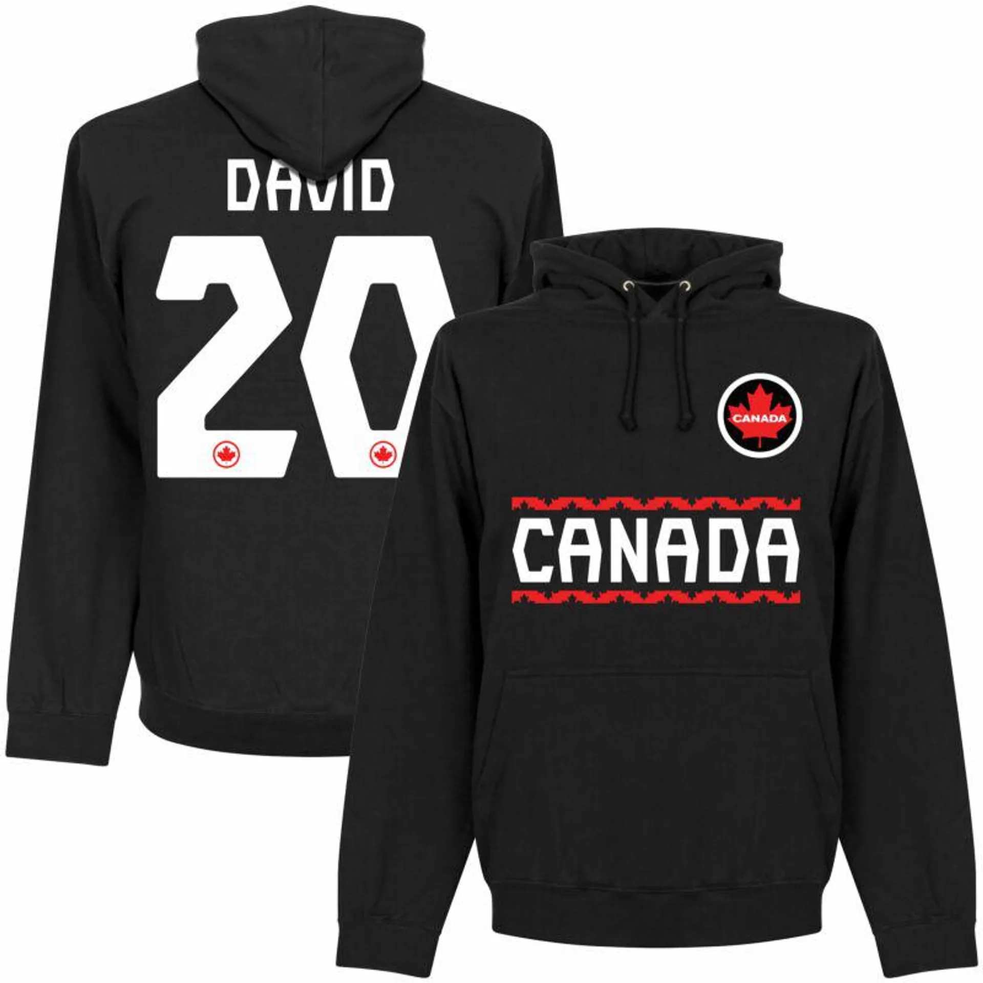 Canada Team David 20 Hoodie - Black
