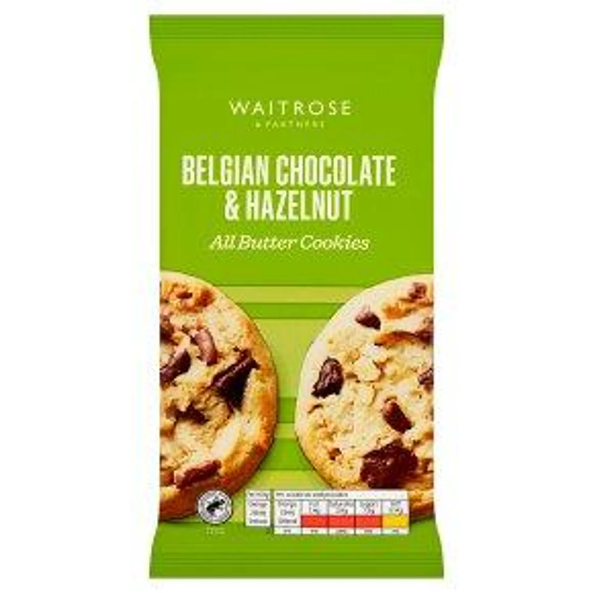 Waitrose Belgian Chocolate & Hazelnut All Butter Cookies