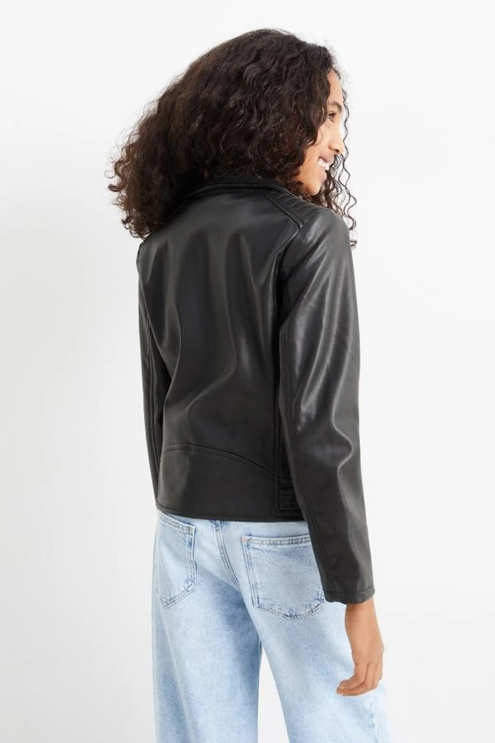 Biker jacket - faux leather