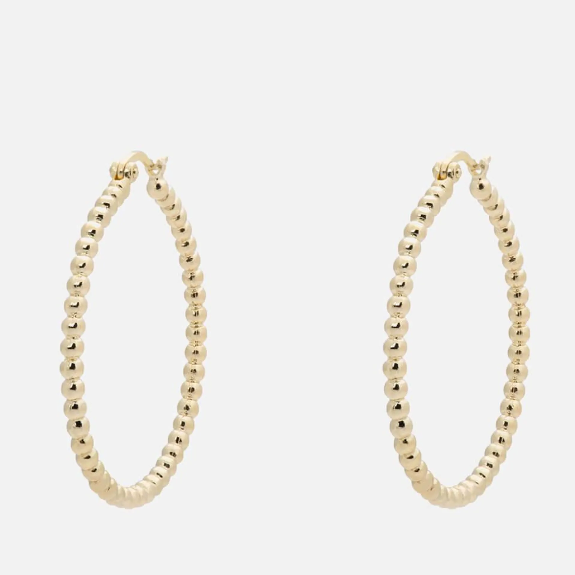 anna + nina Solstice Gold-Plated Big Hoop Earrings