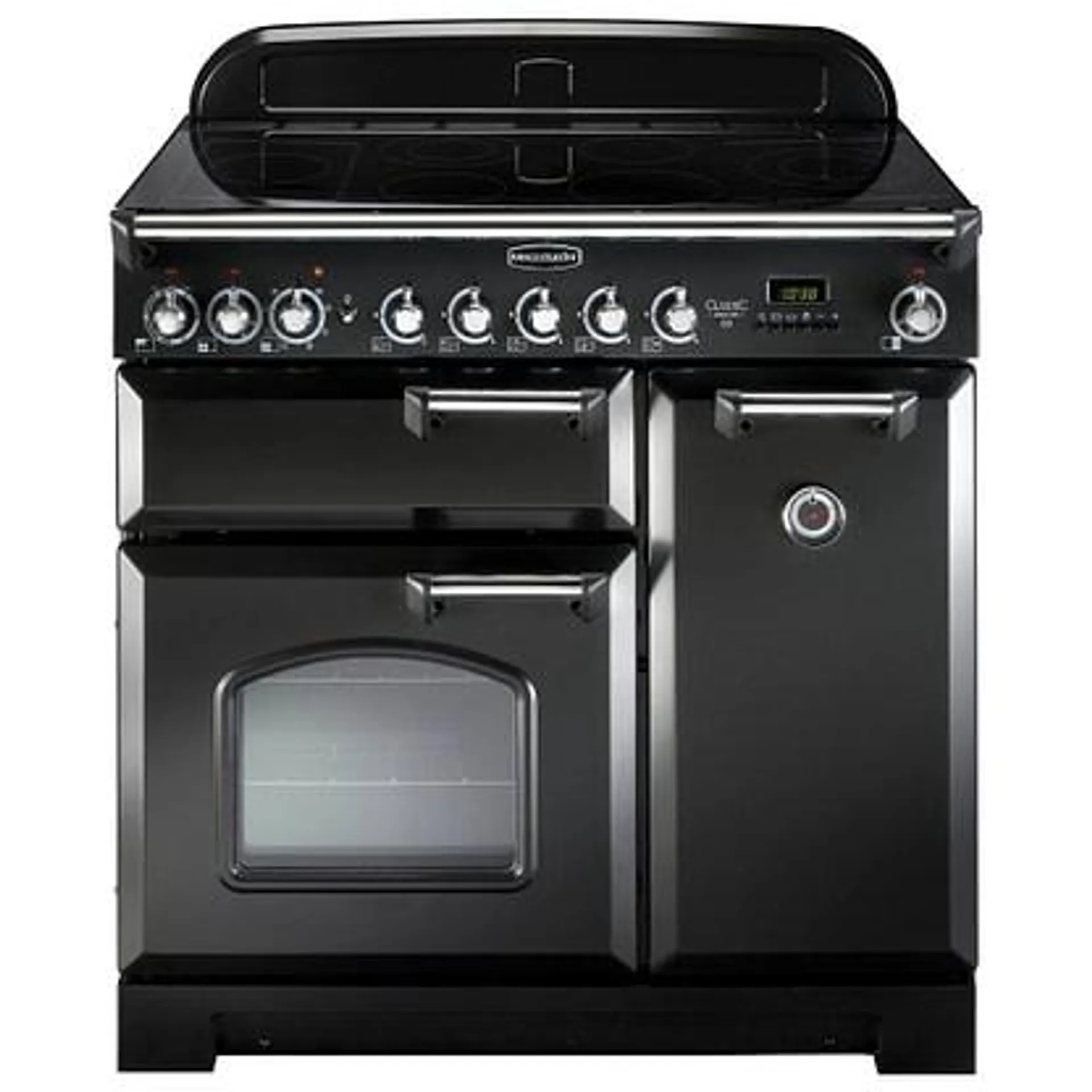 Rangemaster CDL90ECBL/C Classic Deluxe 90cm Ceramic Range Cooker 81630 – BLACK