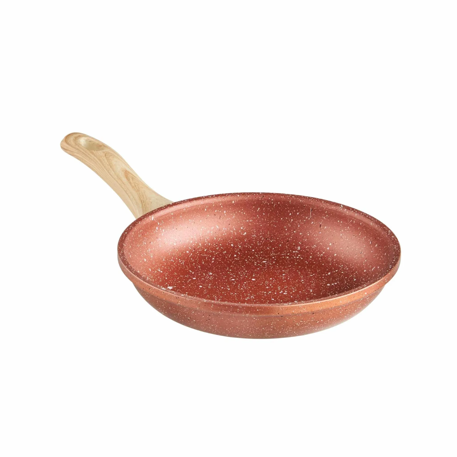 Lewis's Sovereign Stone Copper Frying Pan, 20cm with Soft Touch Handle Home Kitchen