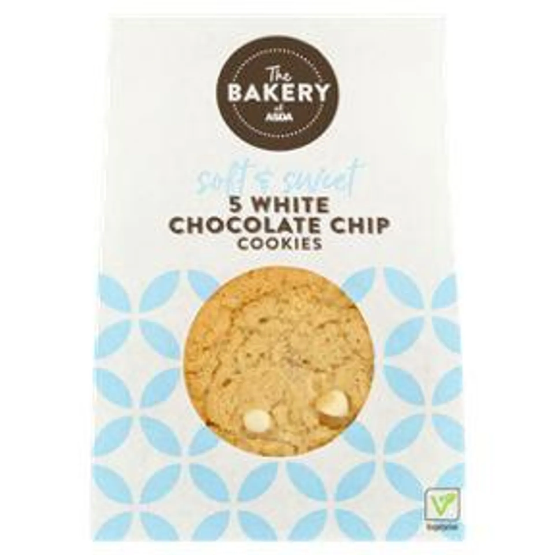 The BAKERY at ASDA 5 White Chocolate Chip Cookies