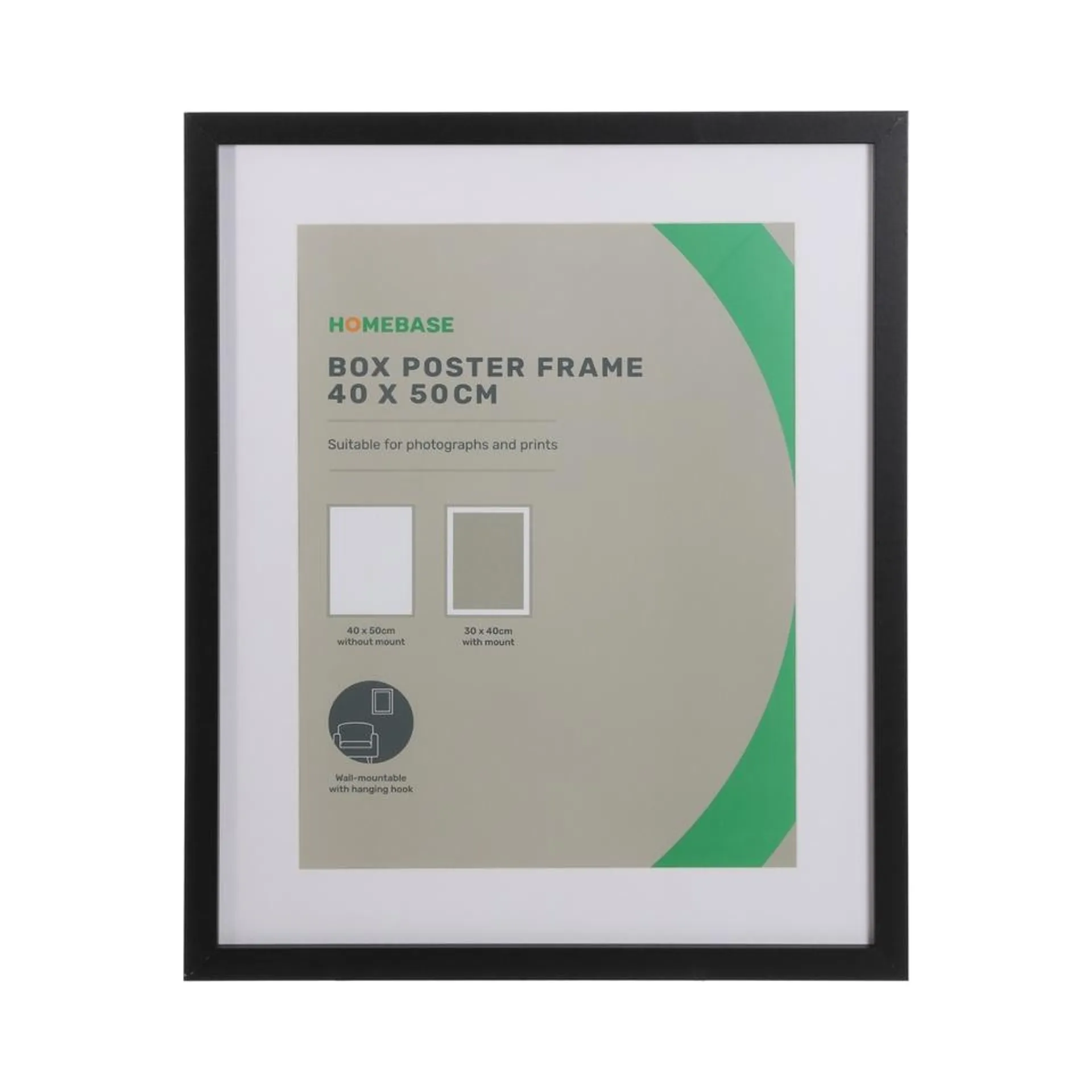 Box Poster Frame - 40x50cm - Black