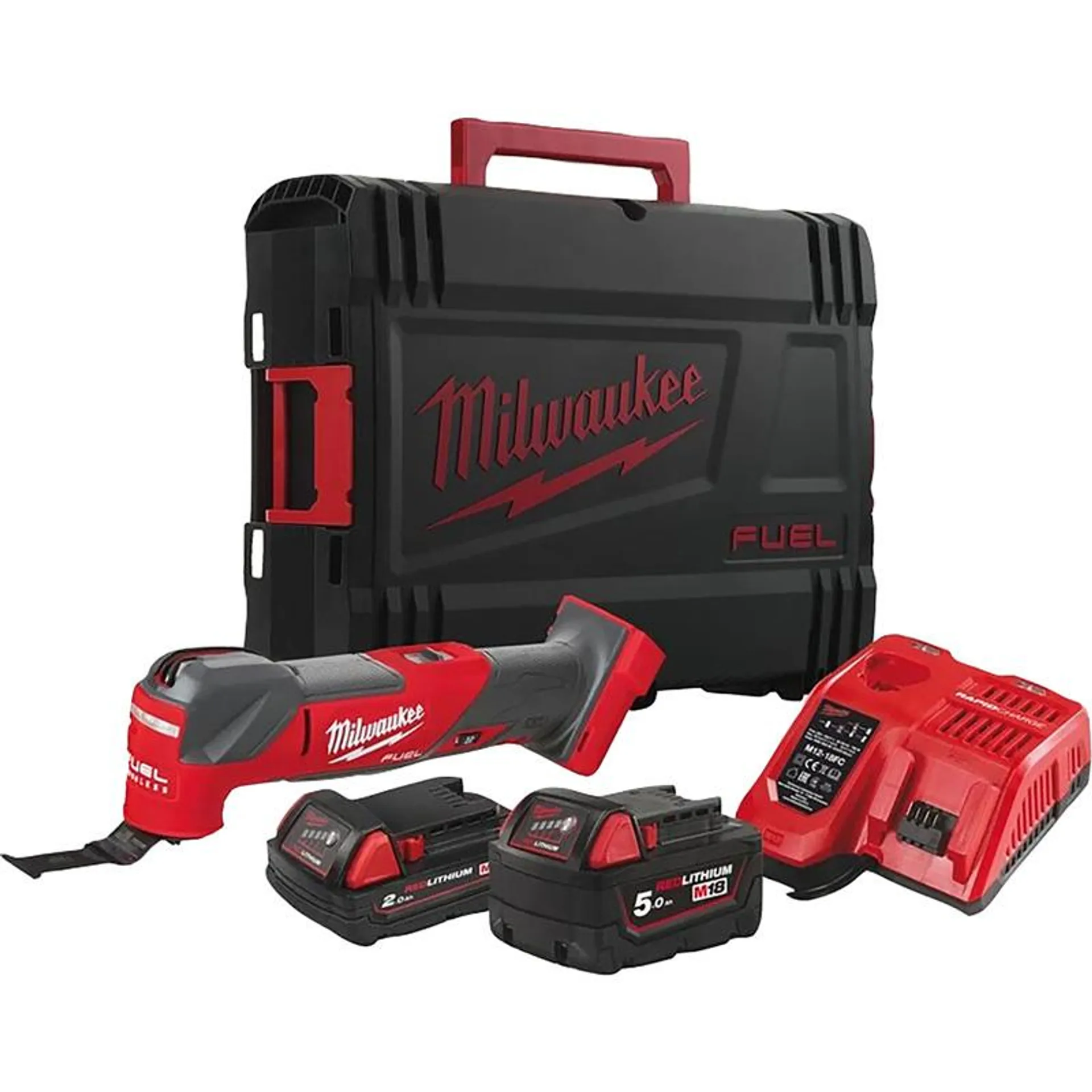 Milwaukee M18 FUEL Multitool 1x5.0Ah, 1x2.0Ah