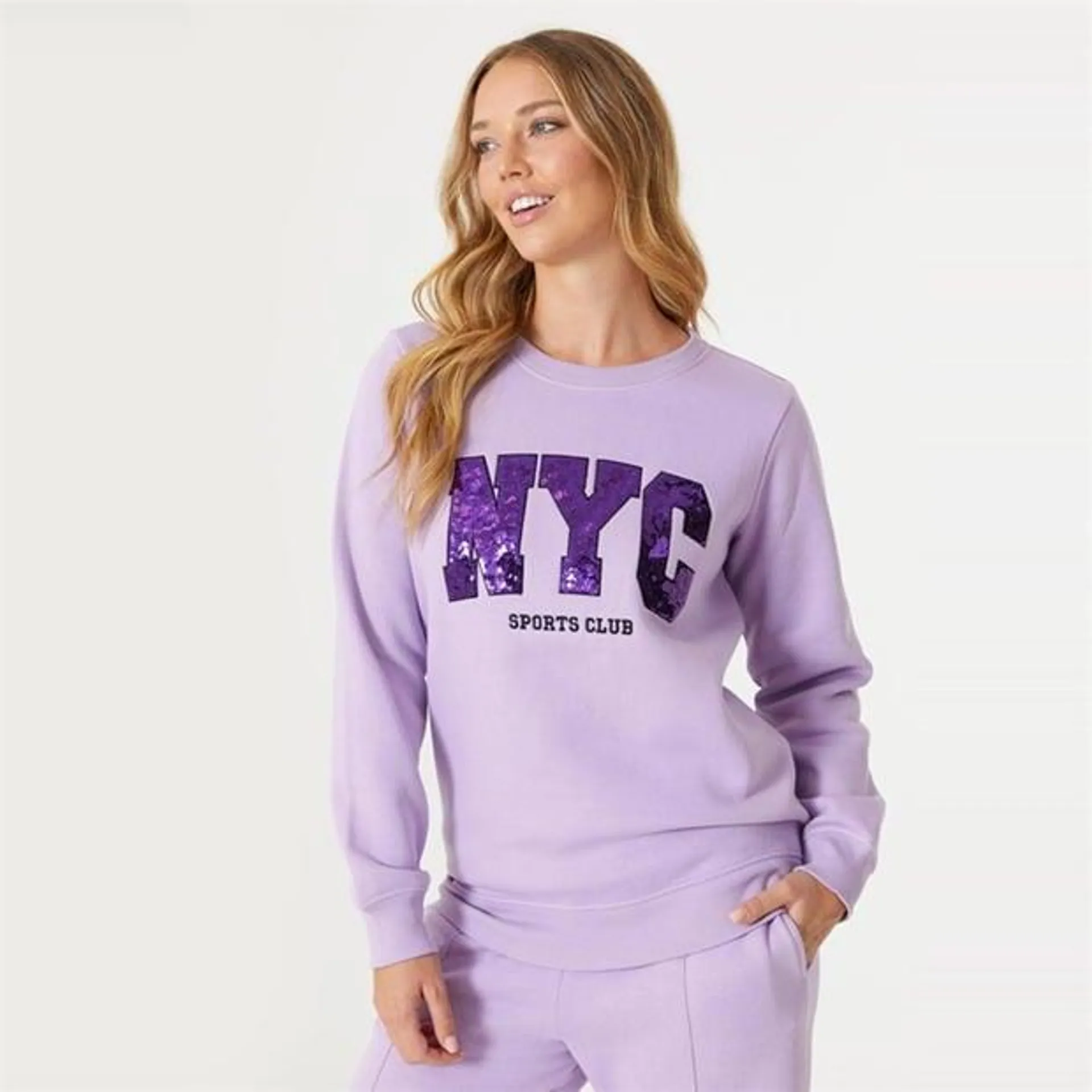 NYC Glitter Sweat Set