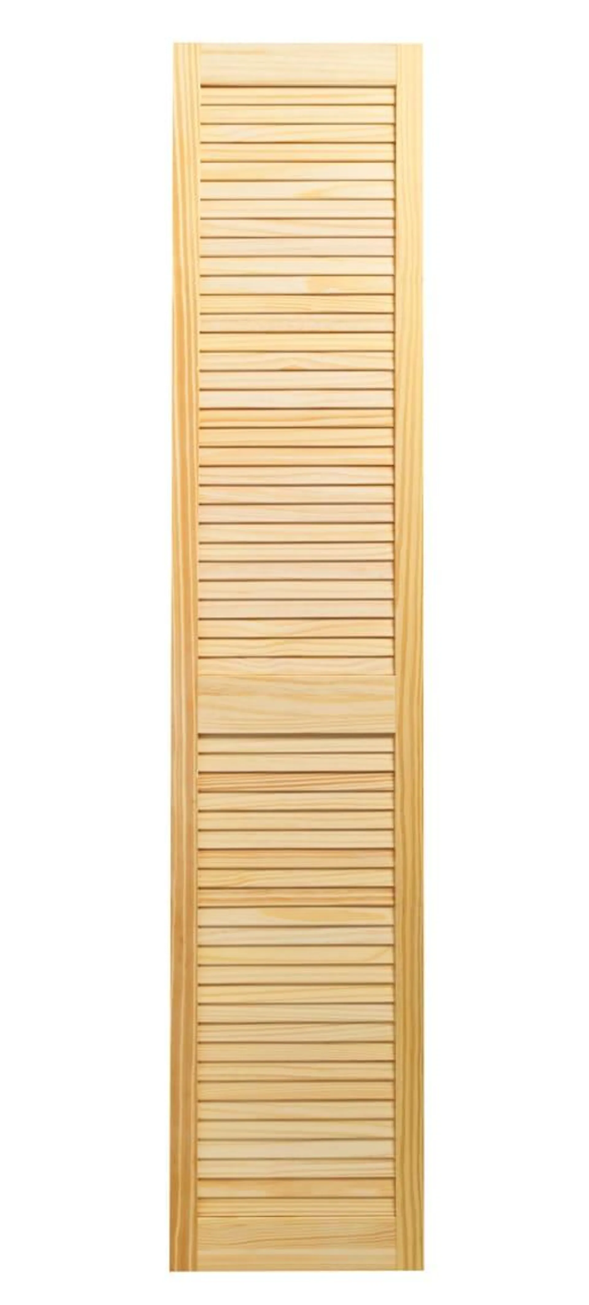 Wickes Pine Closed Internal Louvre Door - 1829 x 381mm