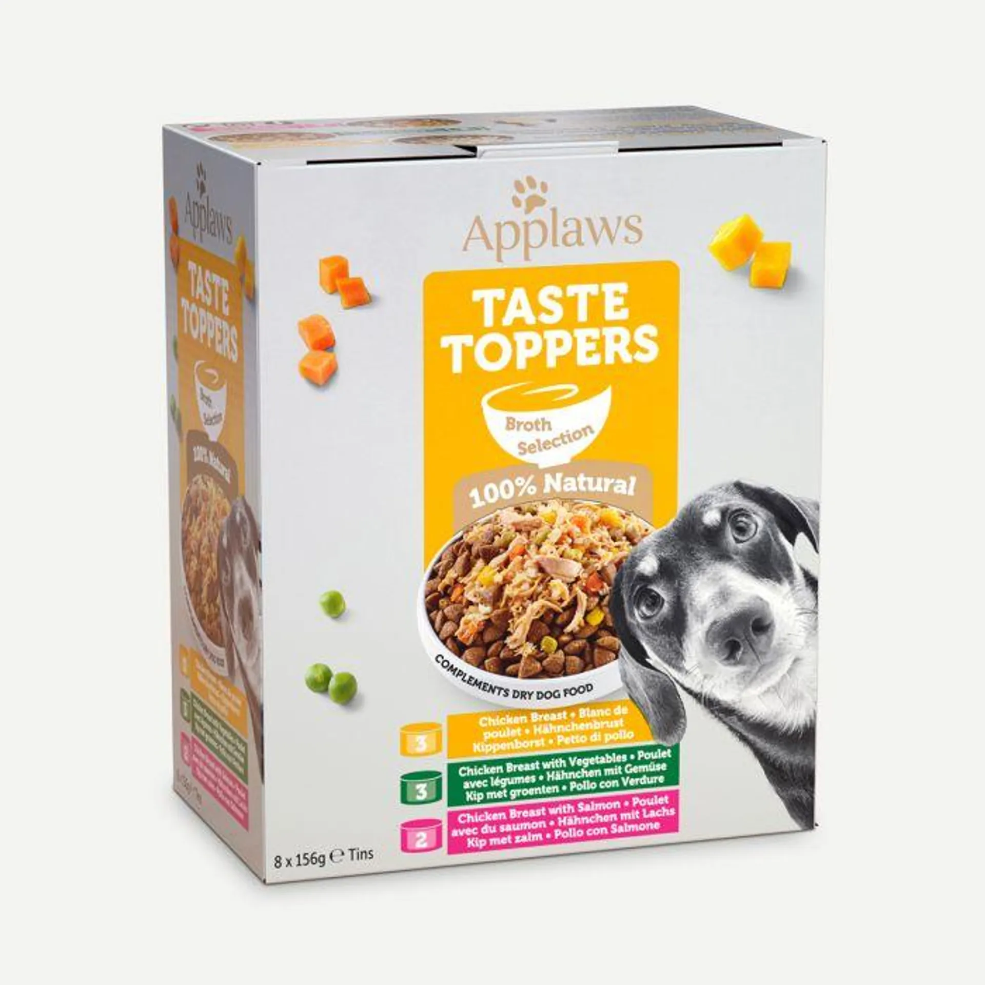 Applaws Taste Toppers Broth Selection 8 X 156G Tins