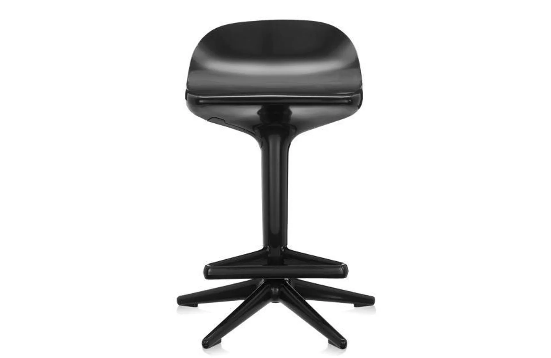 Spoon Bar Stool In Black