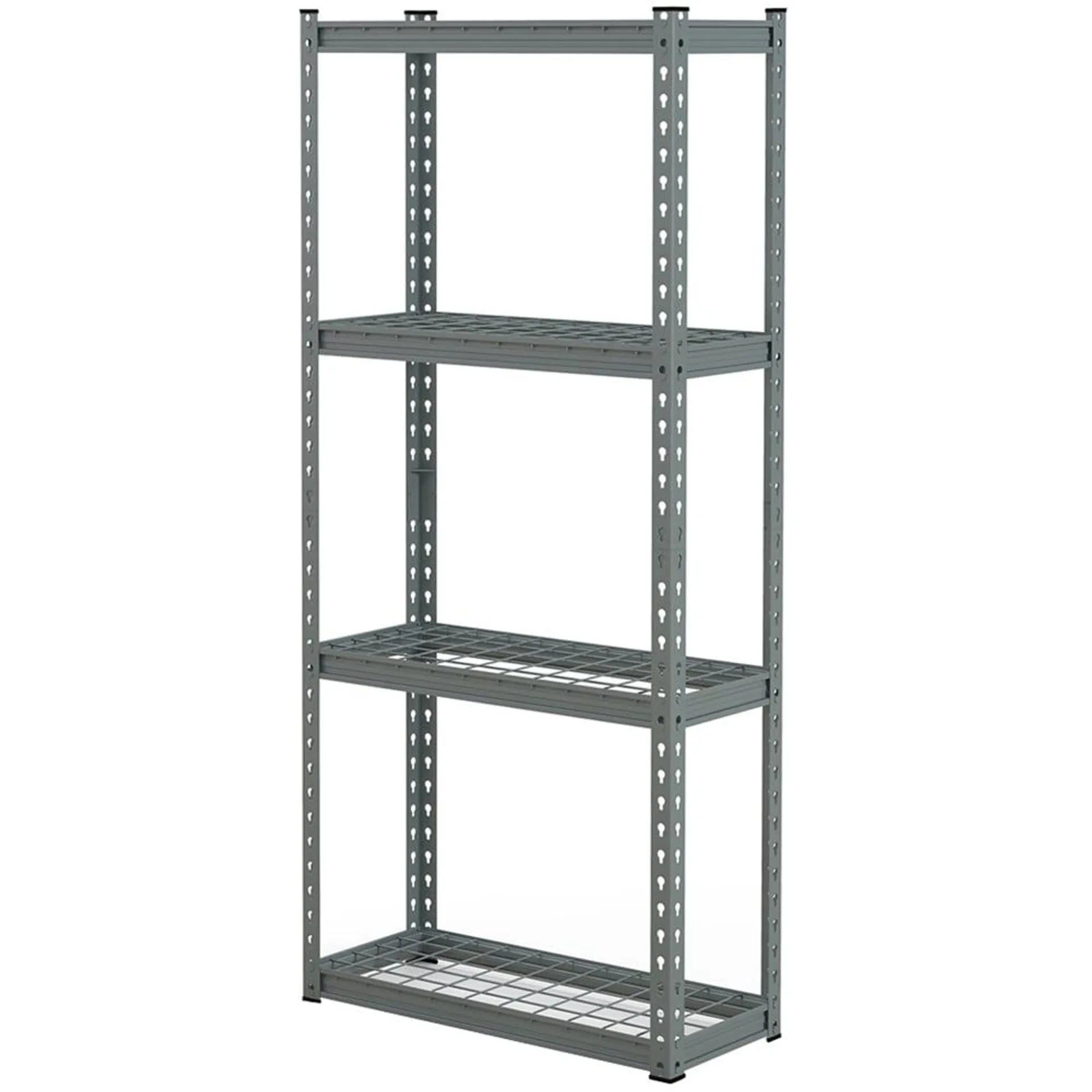 Costway 3 Shelf Grey Metal Garage Storage Unit