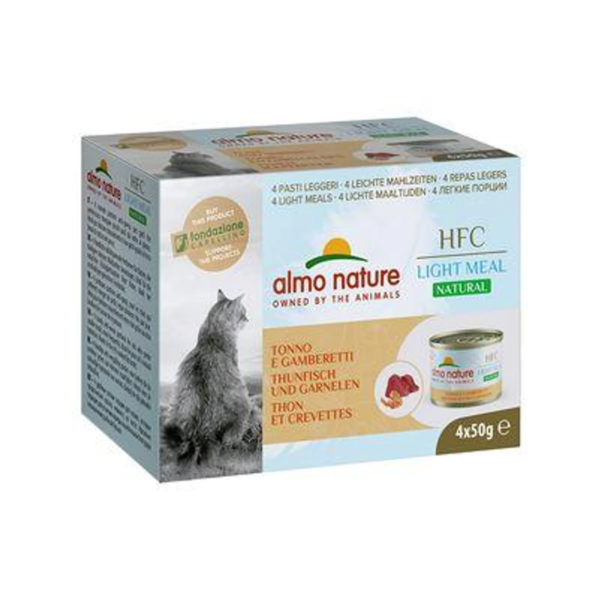 4 x 50g Almo Nature HFC Natural Light Wet Cat Food - 3 + 1 Free!*