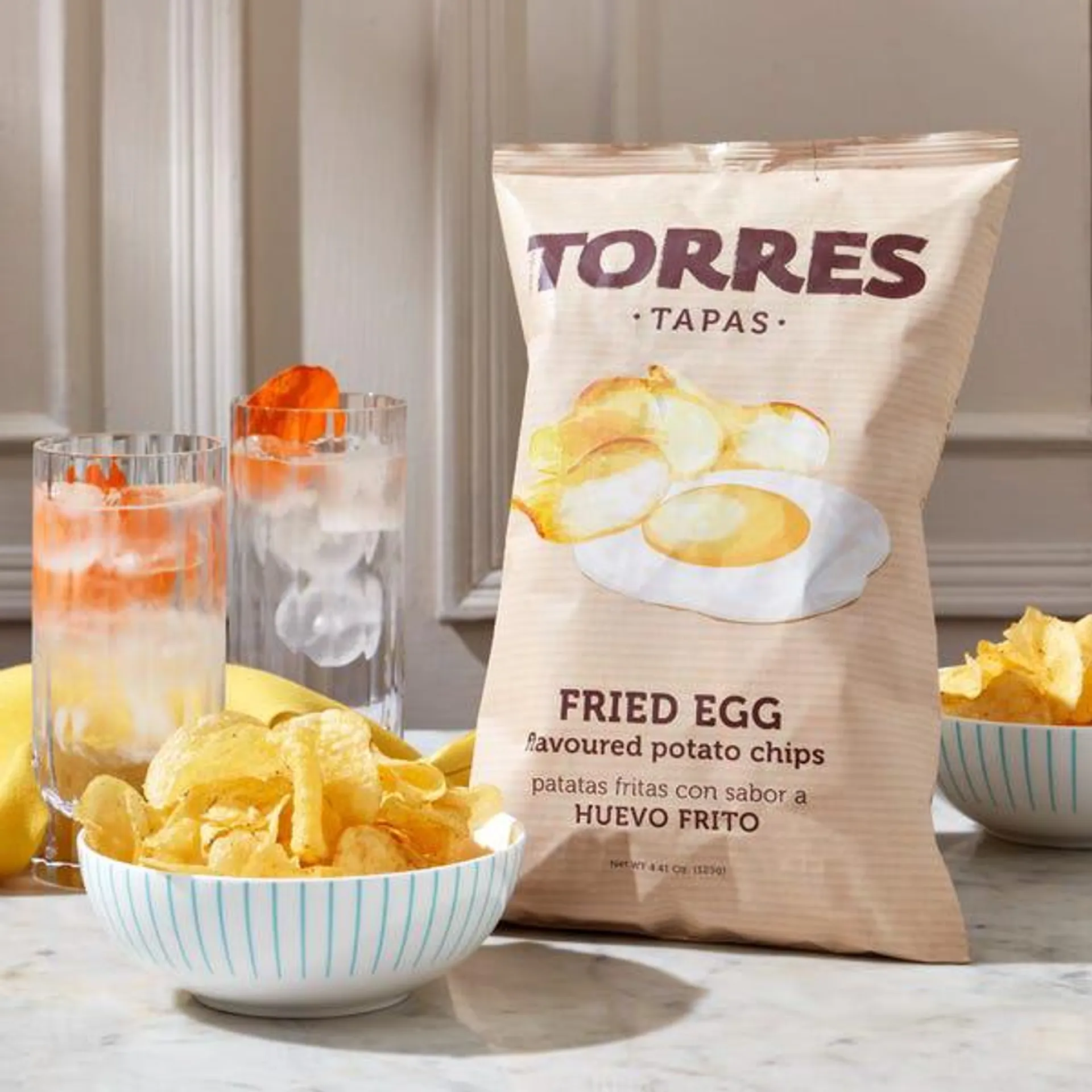 Torres Fried Egg Crisps, 125g