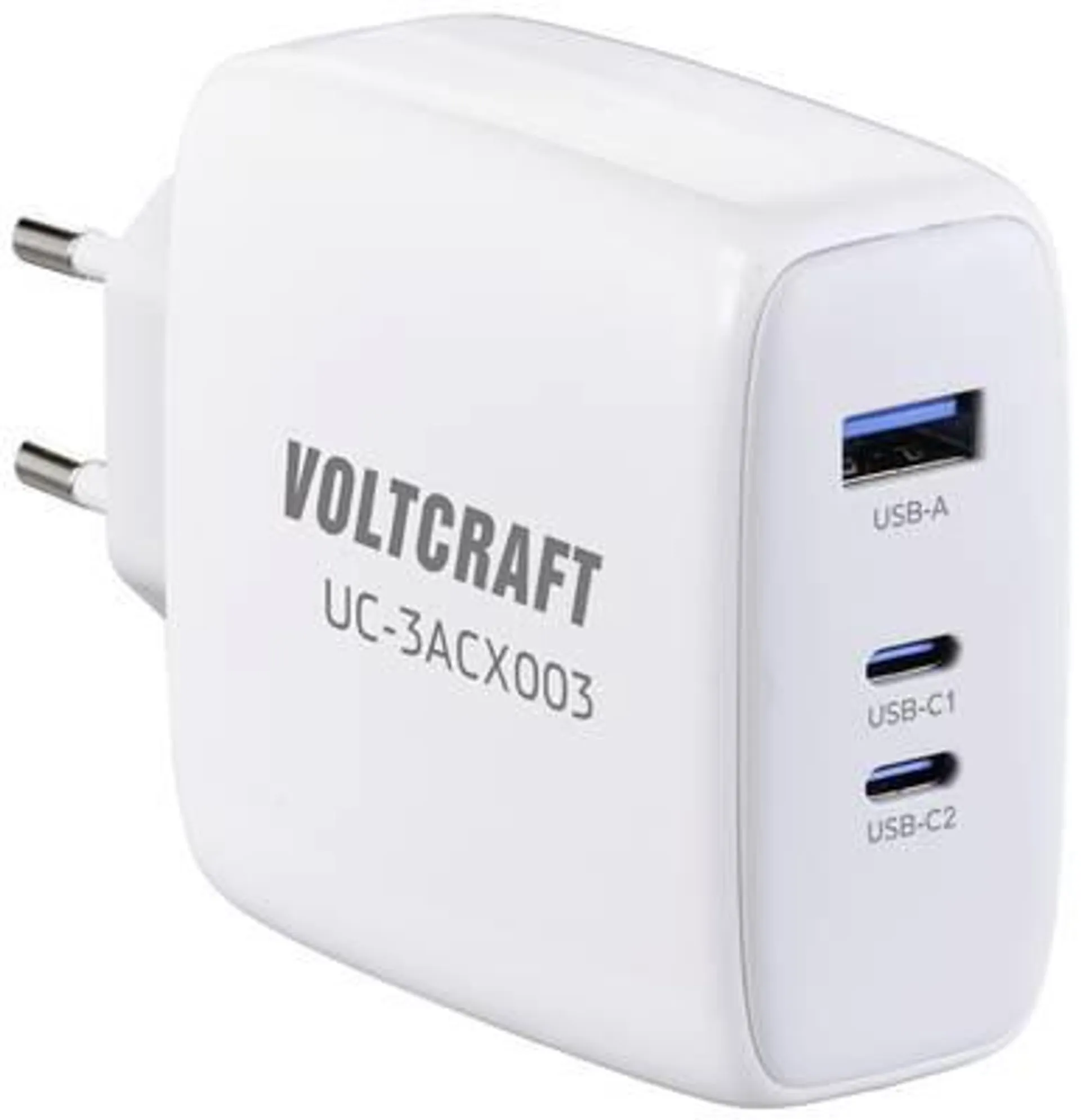 VOLTCRAFT GaN VC-13079915 120 W USB charger Indoors Max. output current 5 A 3 x USB-C®, USB-A USB Power Delivery (USB-PD