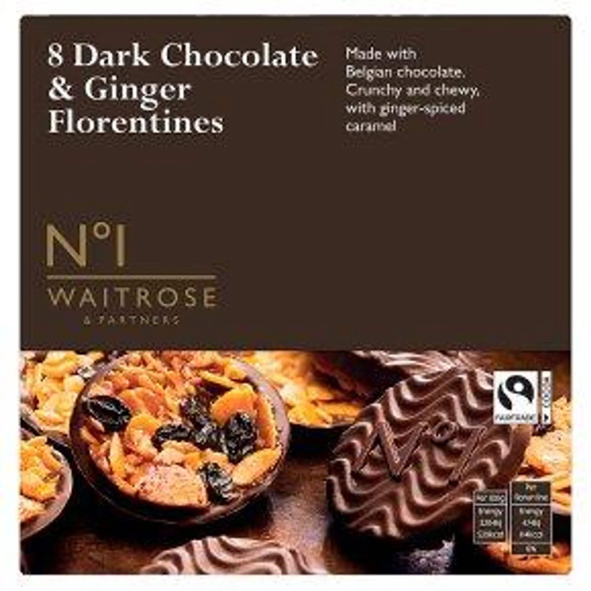 No.1 Dark Chocolate & Ginger Florentines