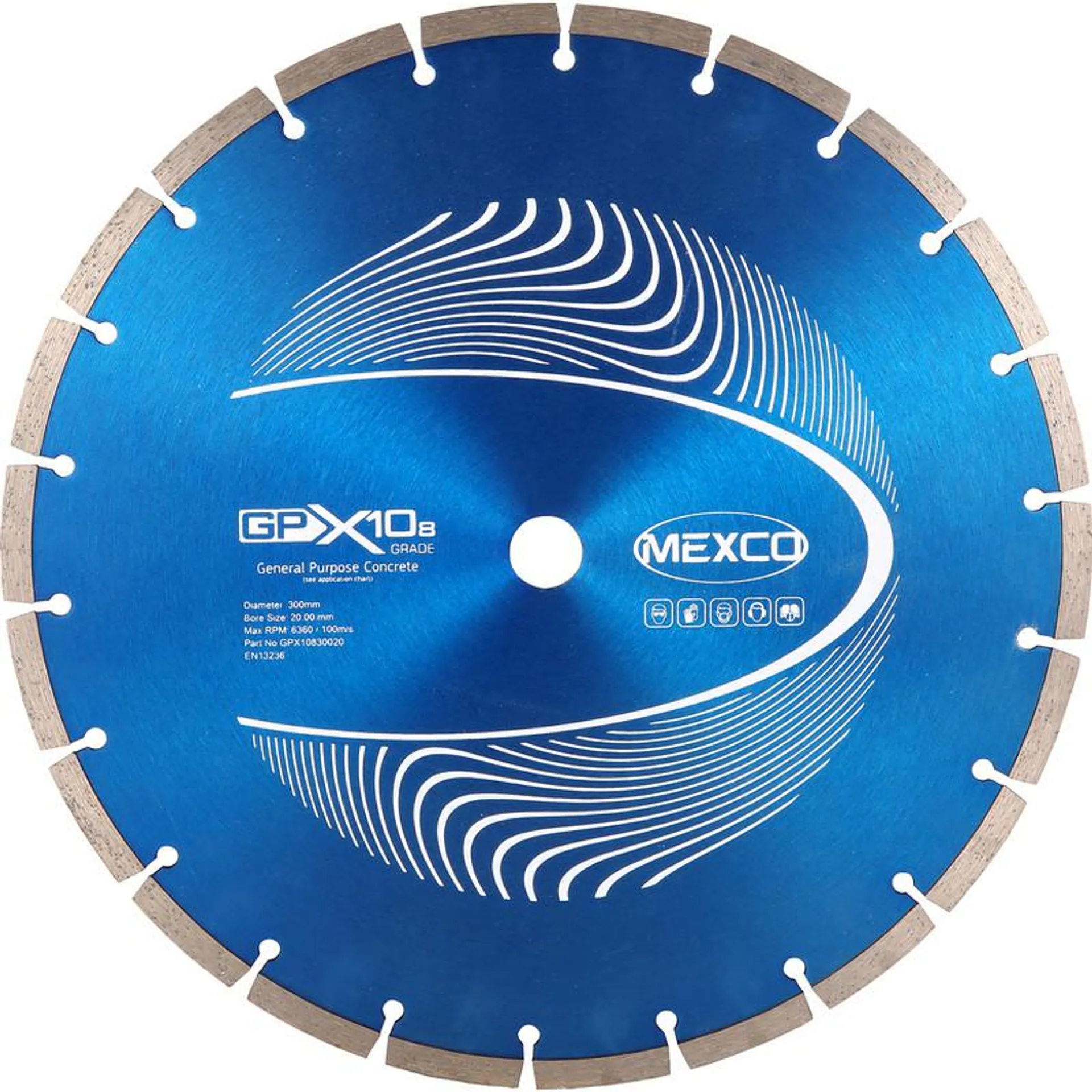 Mexco General Purpose GPX10-8 Diamond Blade 300 x 20mm