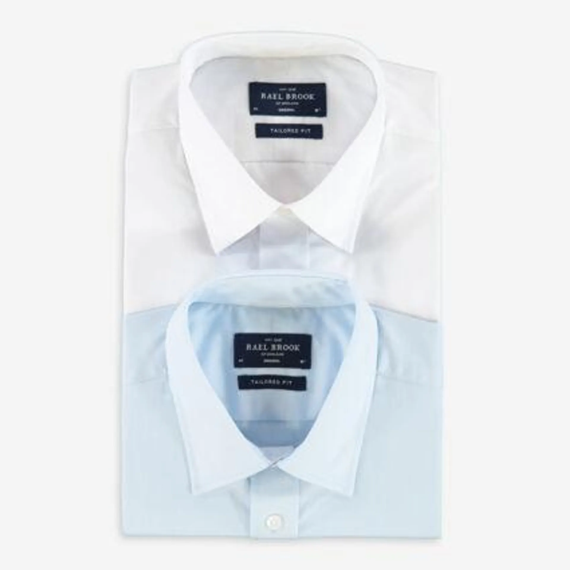 Two Pack Blue & White Formal Shirts