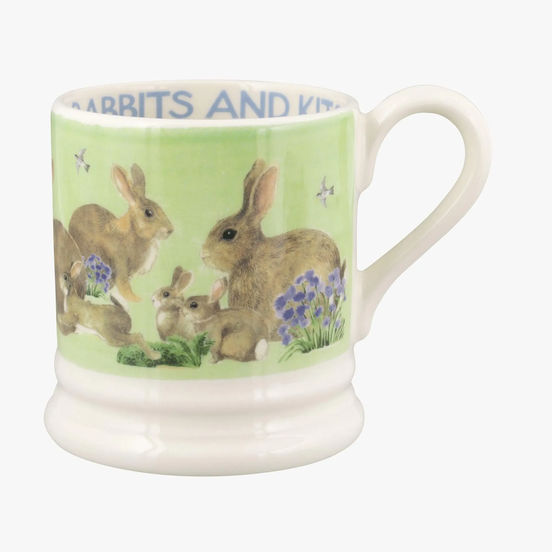 Green Rabbits & Kits 1/2 Pint Mug