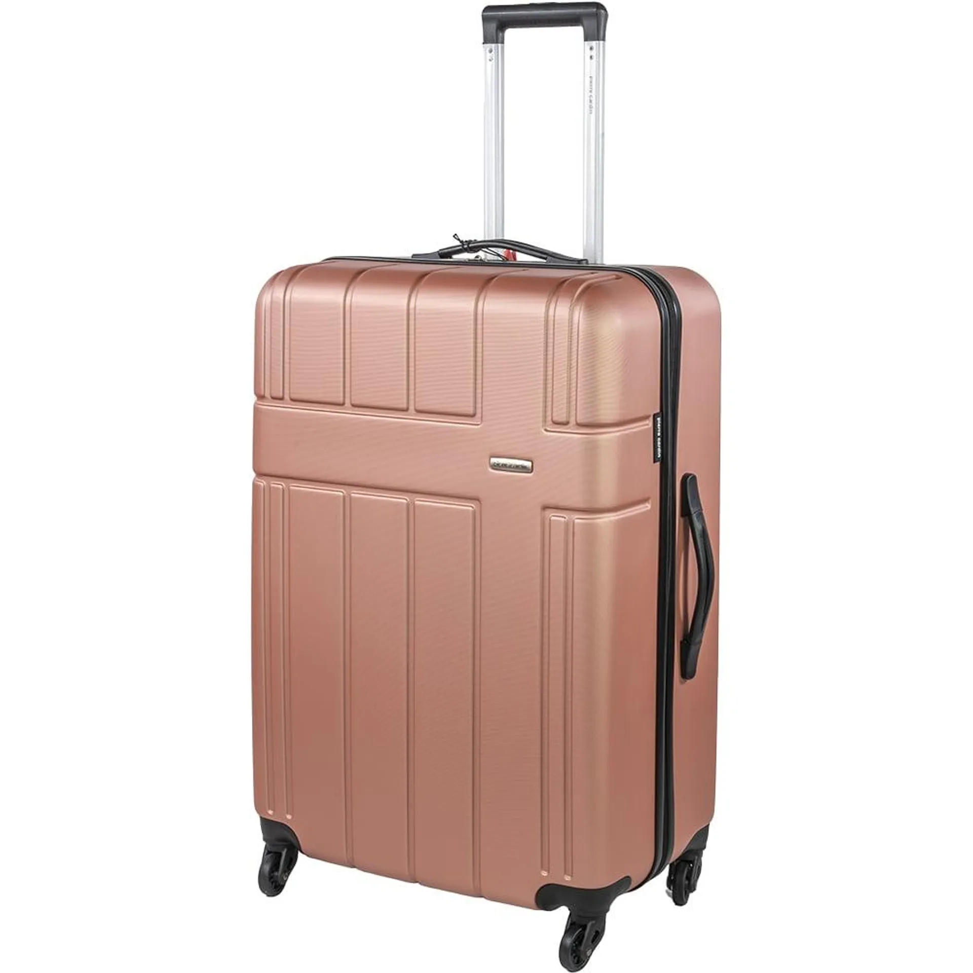 Pierre Cardin Large Cream Lightweight Trolley Suitcase