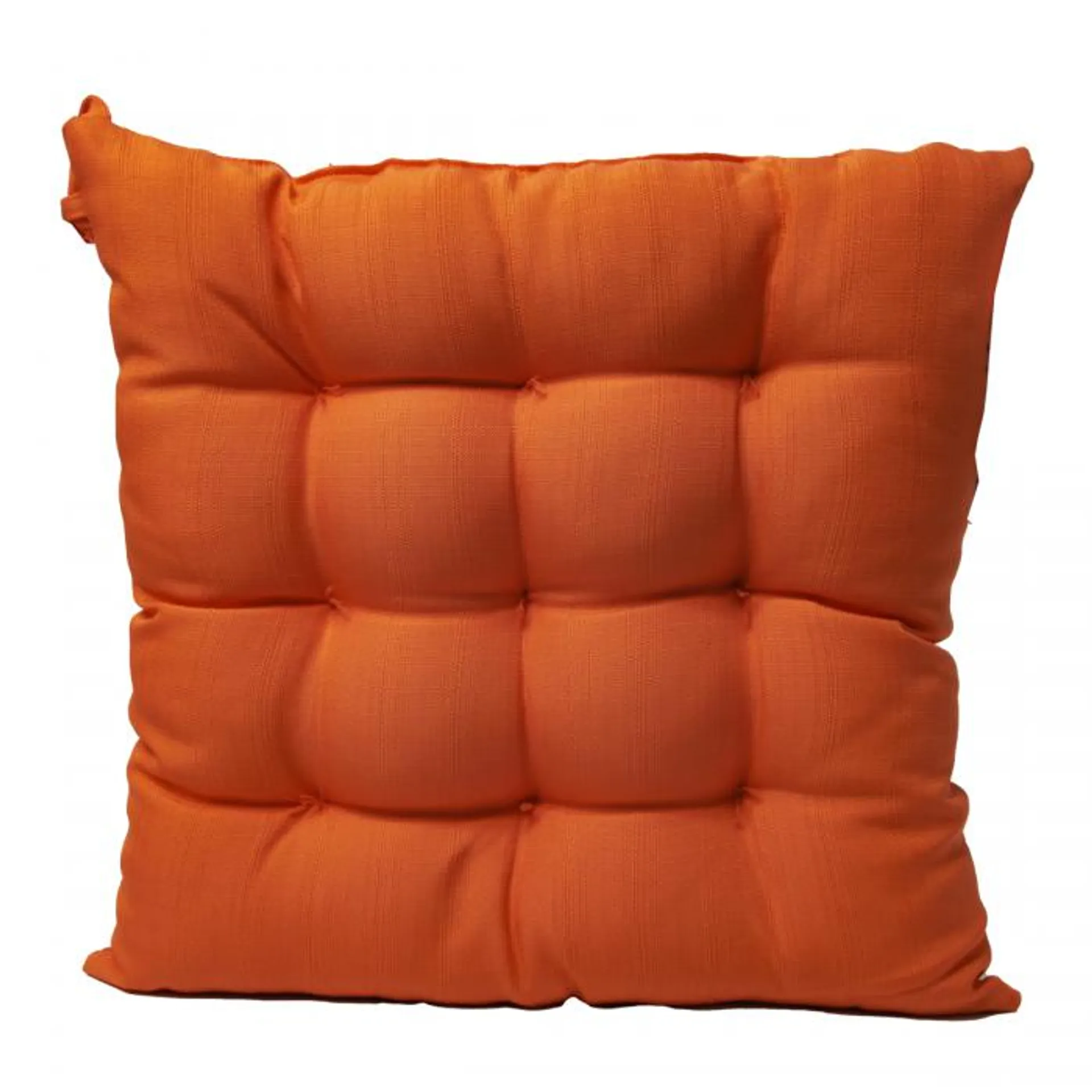Orange Water Resistant Square Seat Pad - 40cm