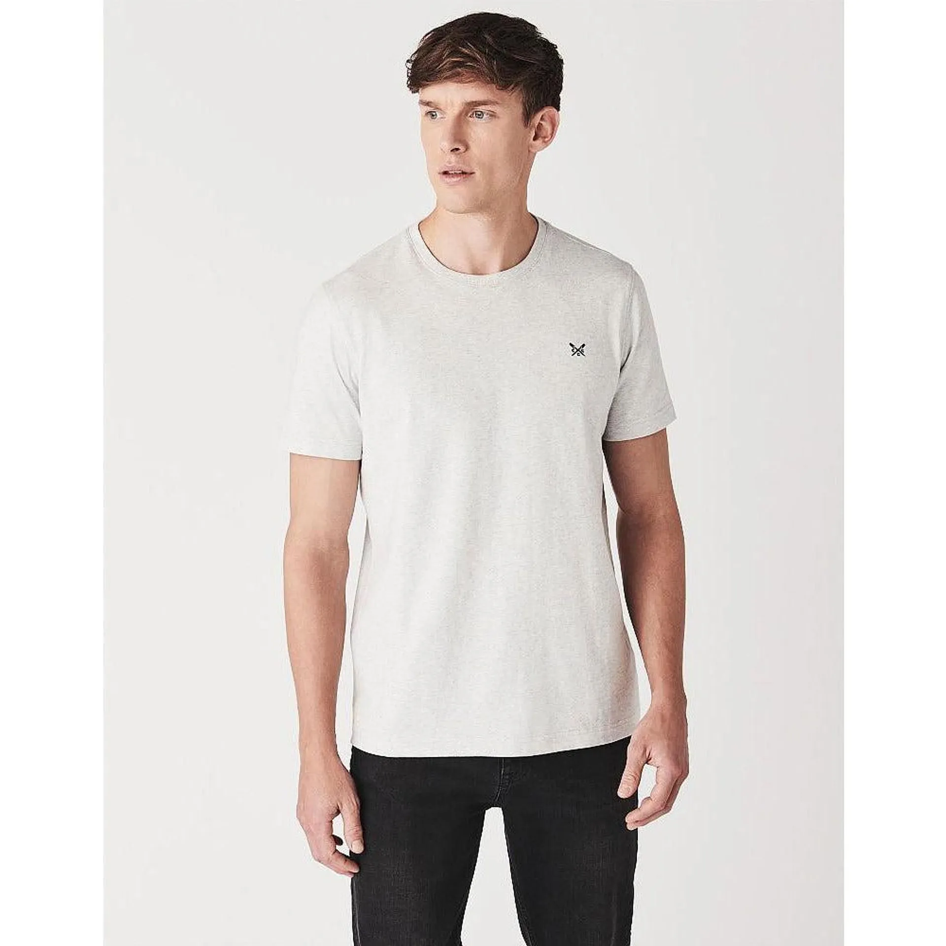 Crew Clothing Company Crew Classic Tee - Ice Grey Mar