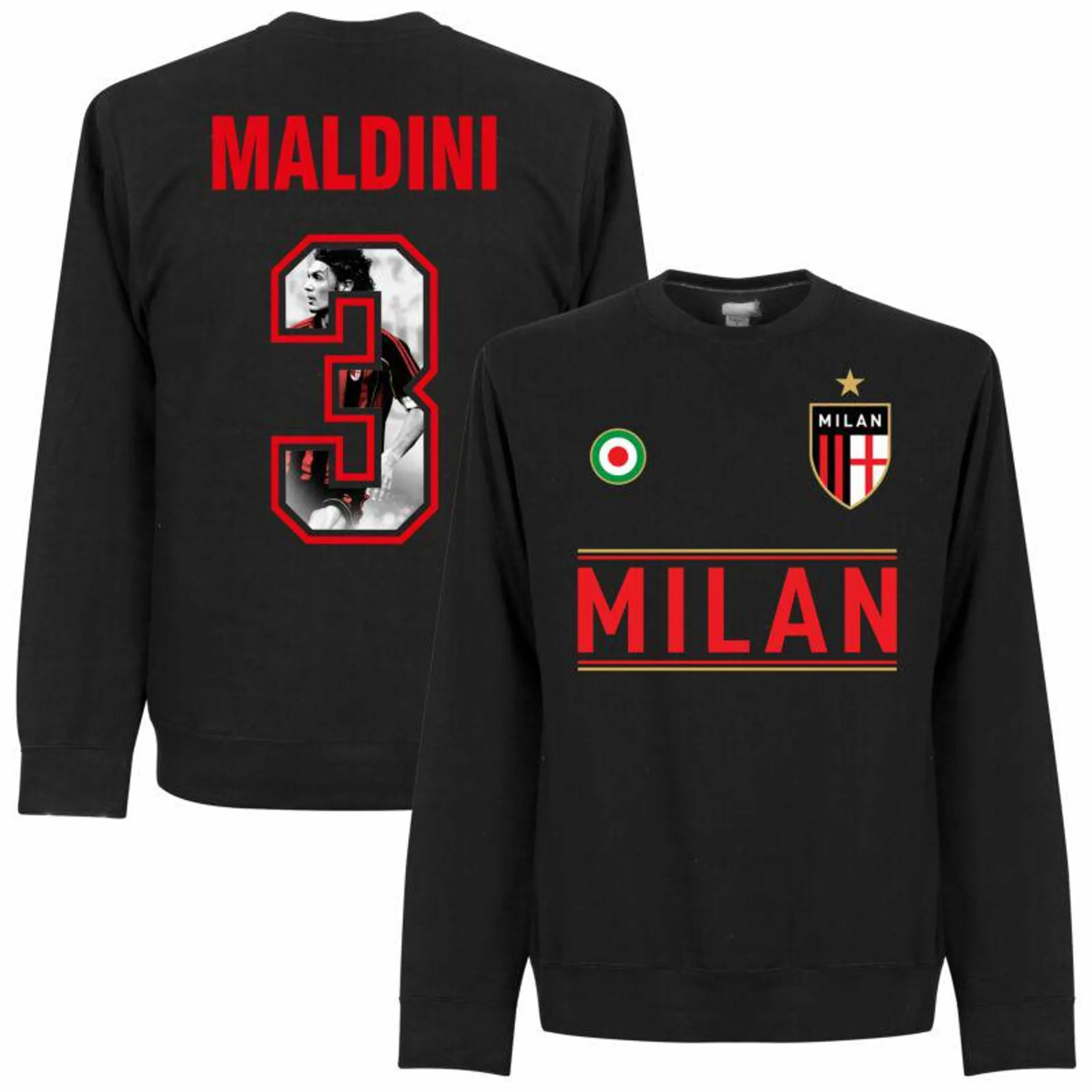 Milan Maldini 3 Gallery Team Sweatshirt - Black