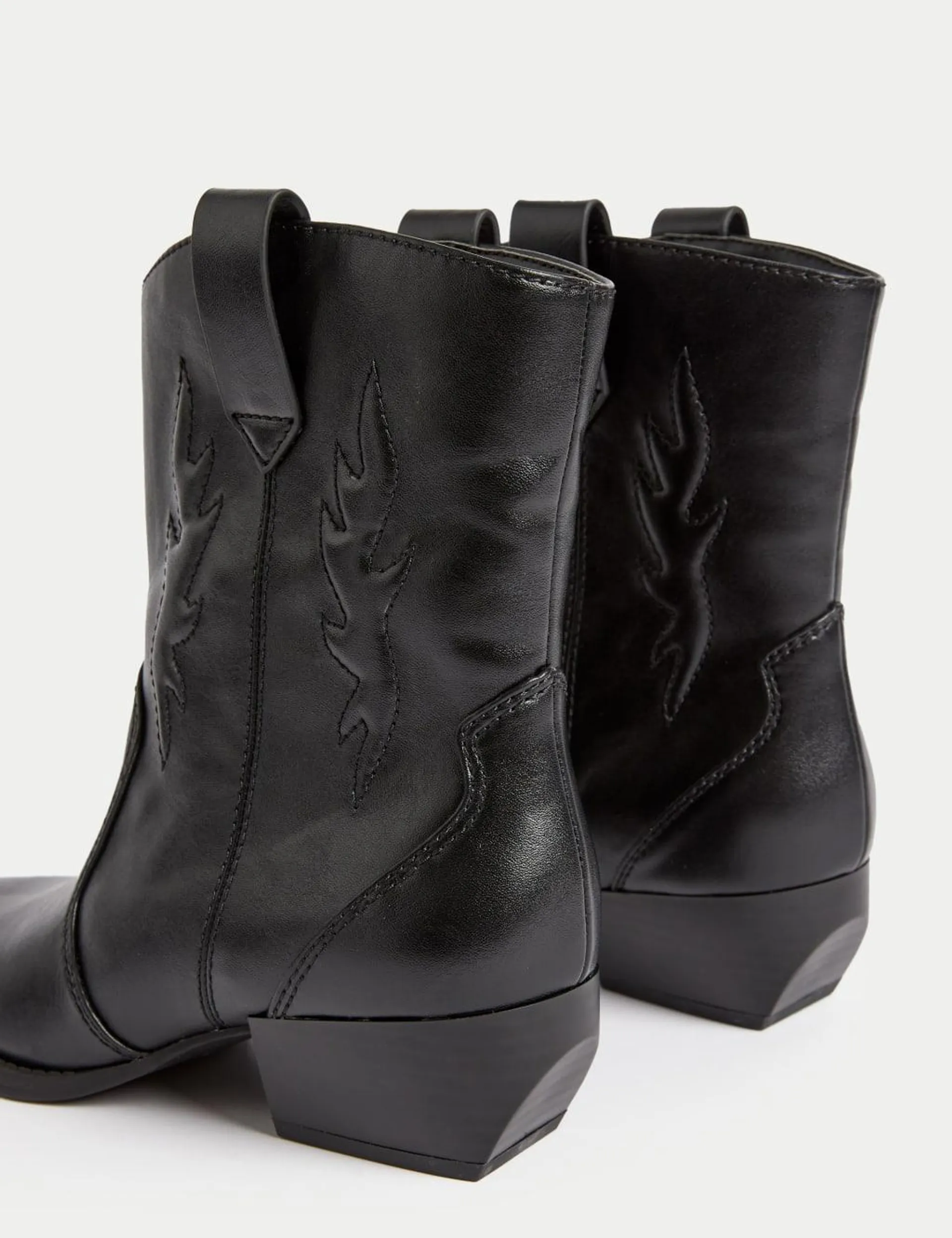 Cowboy Block Heel Boots