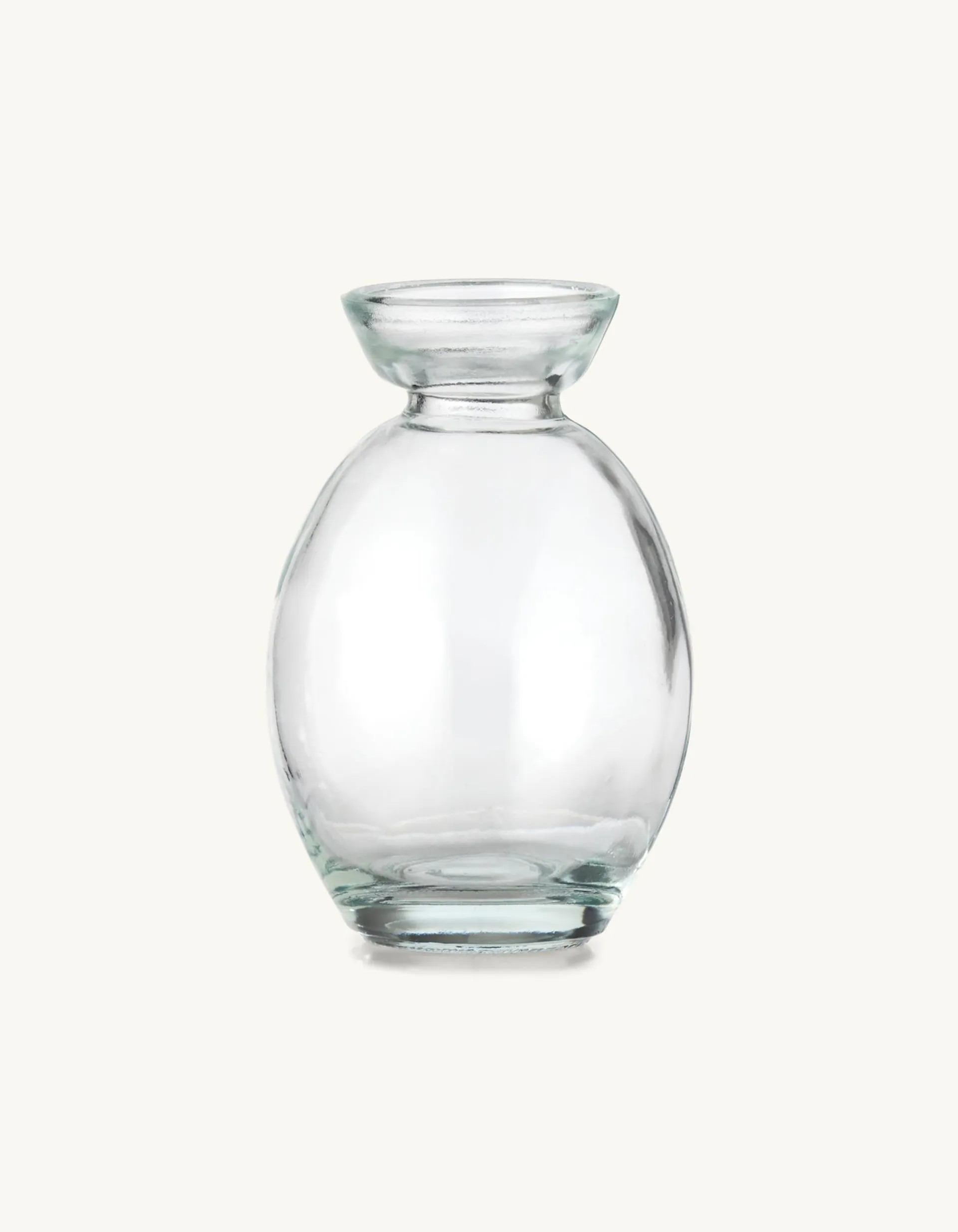Vase Glass. 7 x 10 cm.