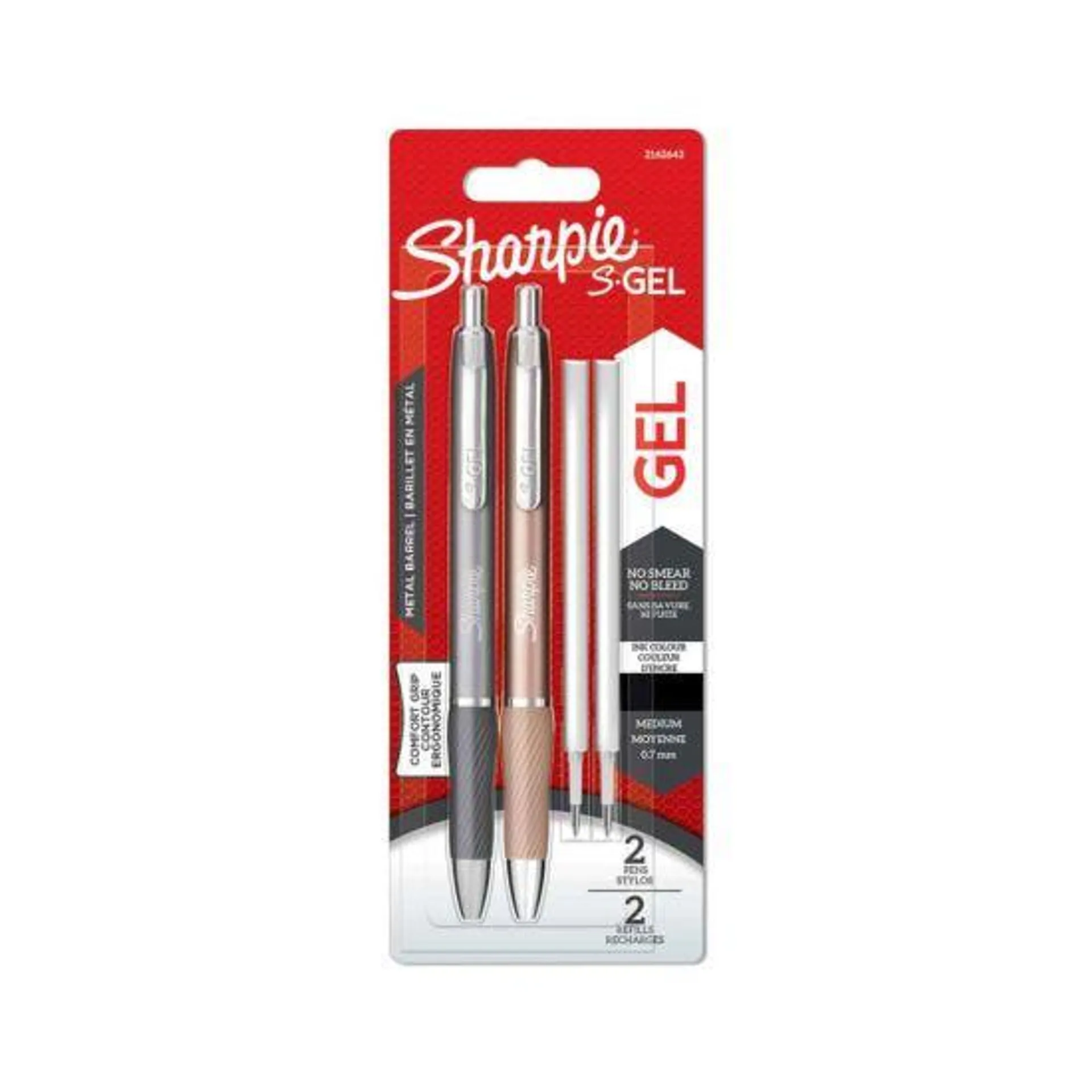 Sharpie S Gel Pack of 2 with Refills