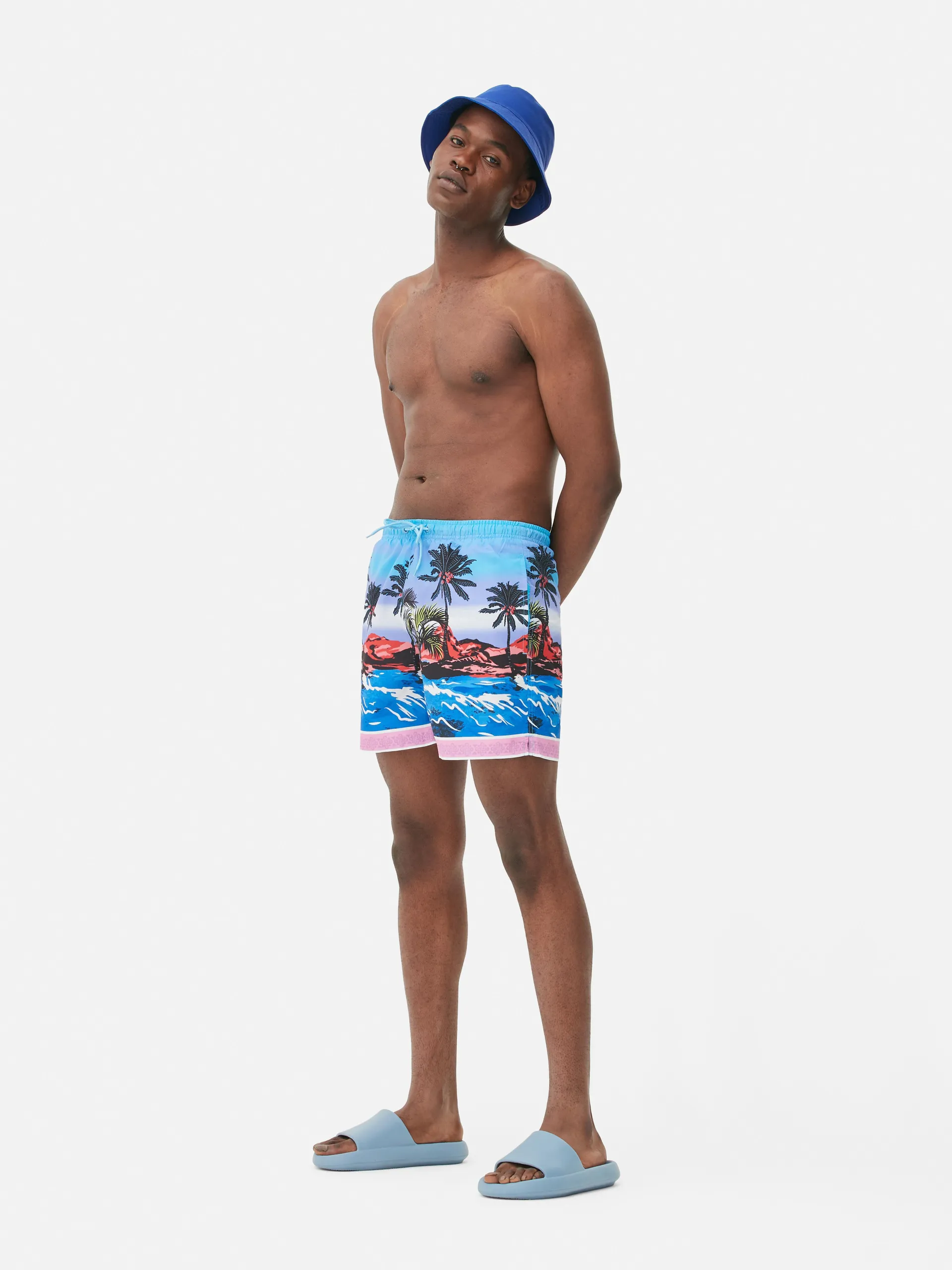 Co-ord Tropical Print Swim Shorts