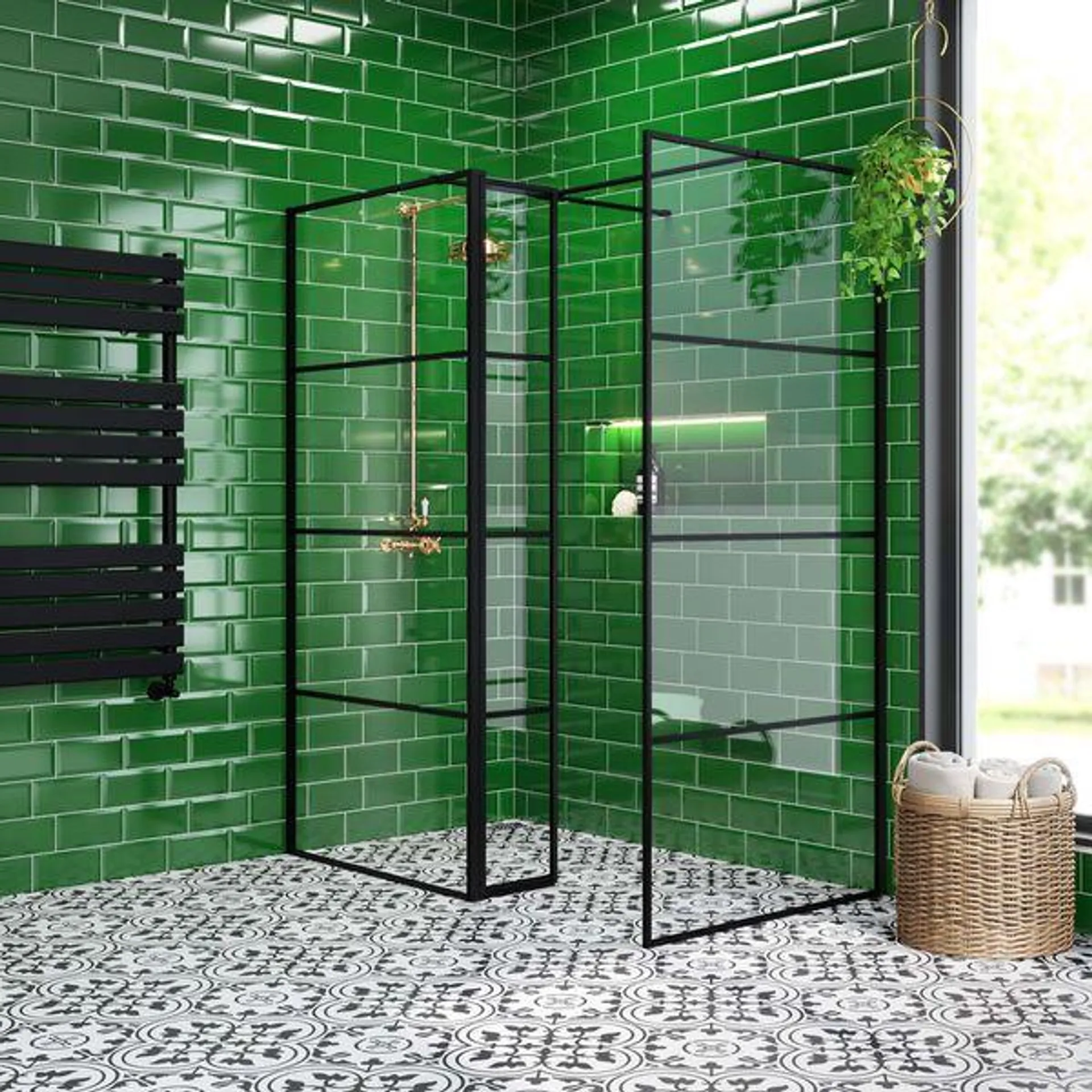 Metro Green Park Green Gloss Tiles