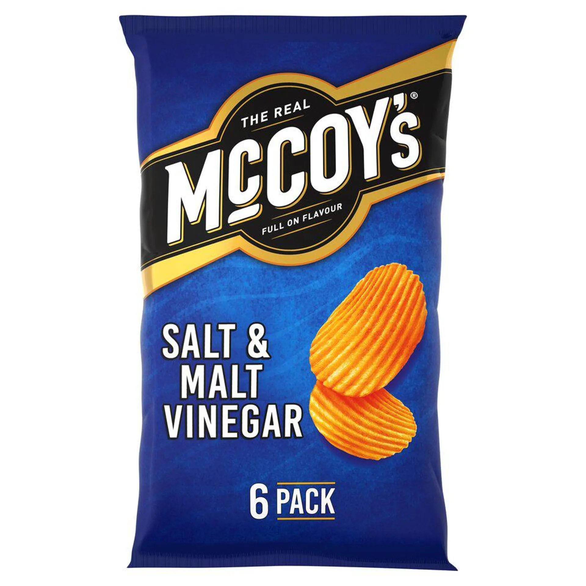 Mccoy's Salt & Malt Vinegar Crisps 6X25g