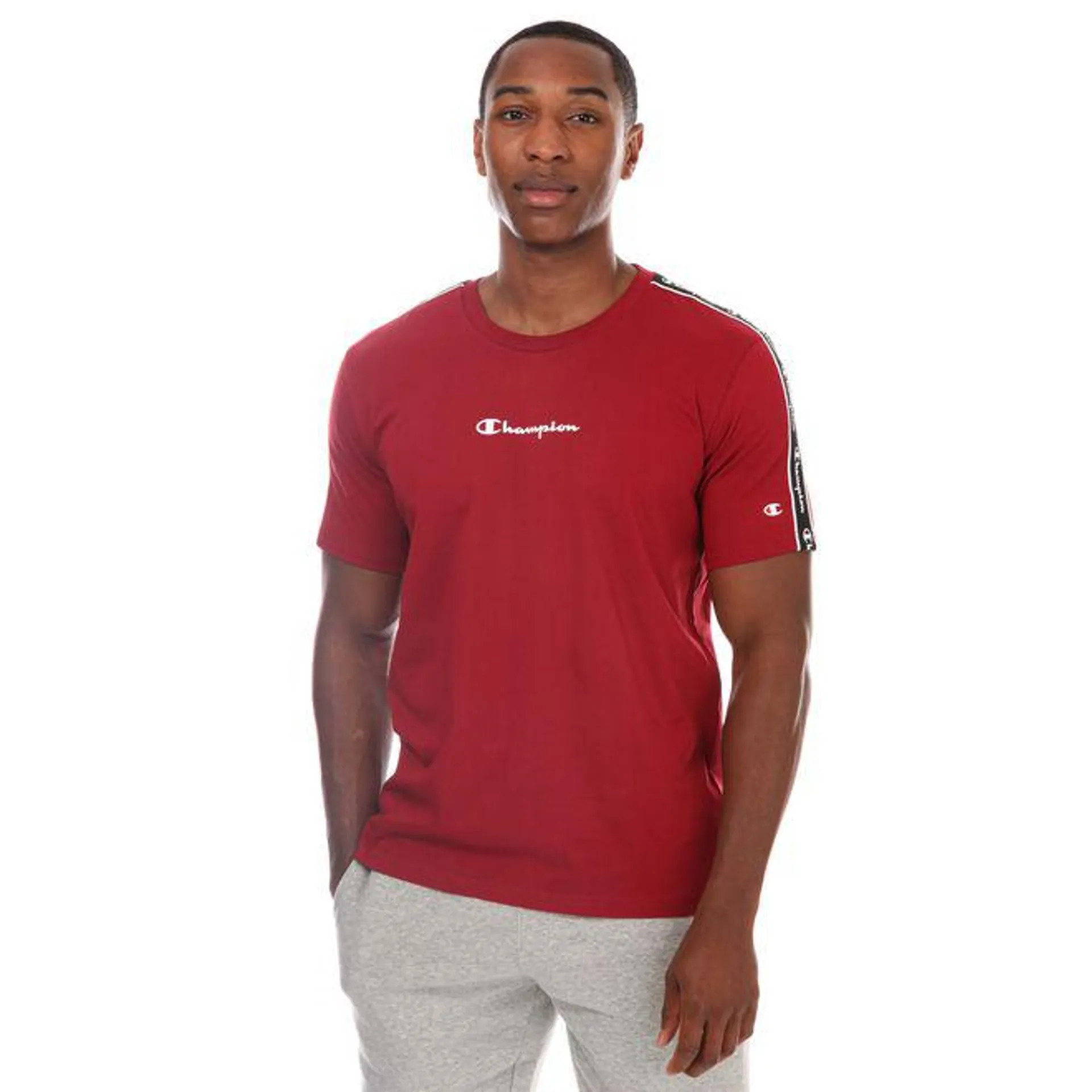 Champion Mens Crew Neck T-Shirt in Red