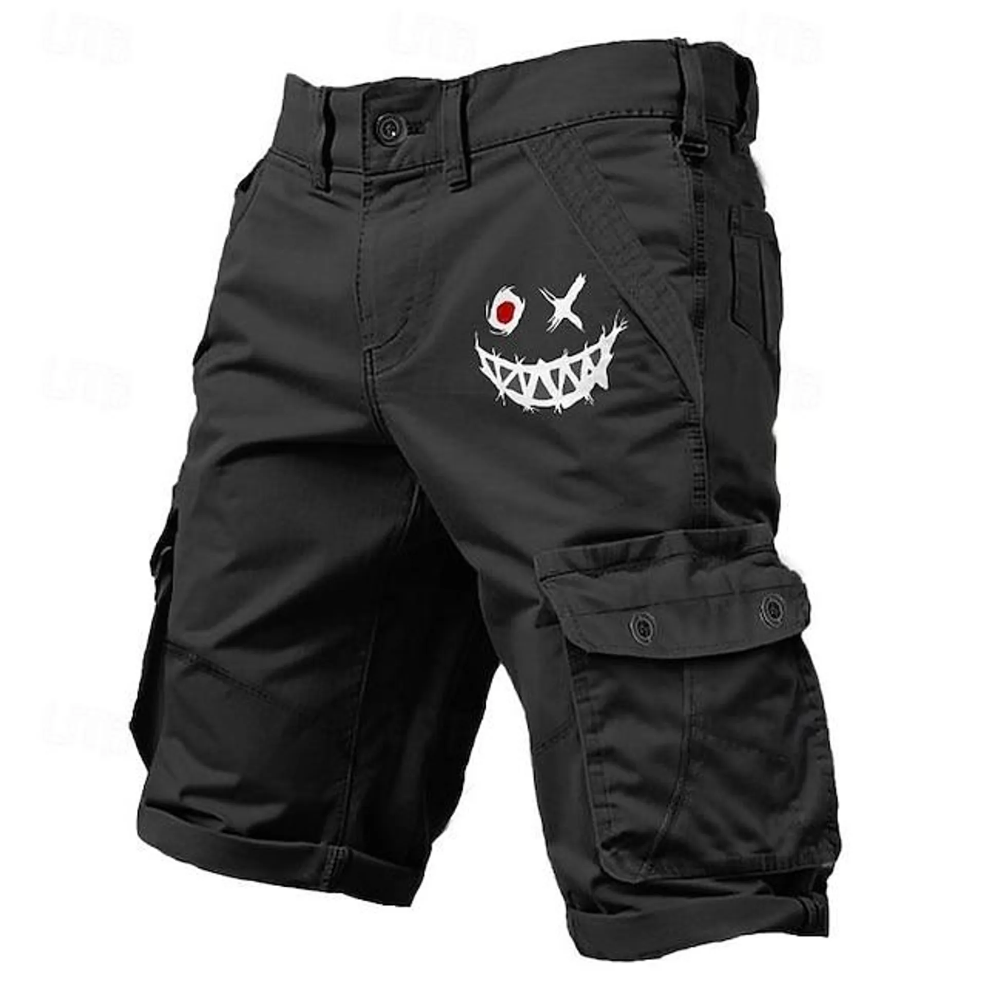 Men's Cargo Shorts Multiple Pockets Graphic Graffiti Outdoor Short Sports Outdoor Classic Micro-elastic Shorts