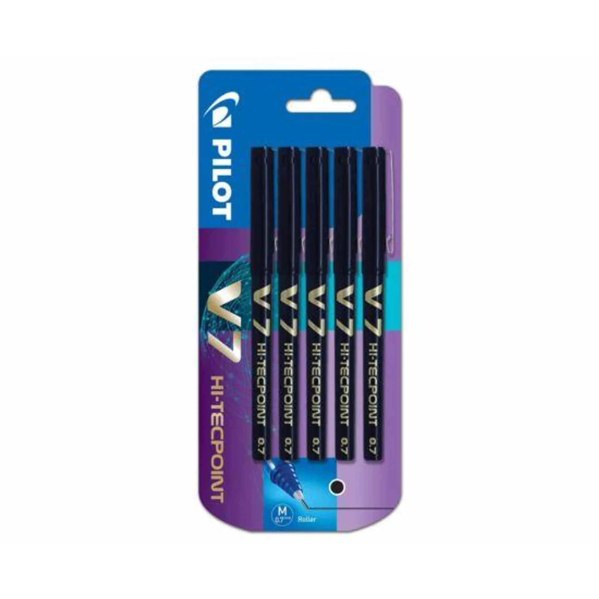 Pilot Hi Tec V7 Pack of 5 Black