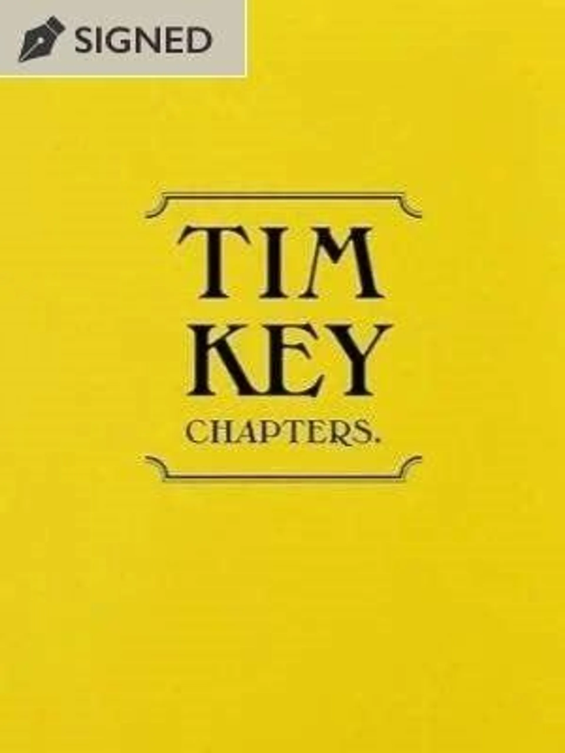 Tim Key: Chapters: Signed Edition