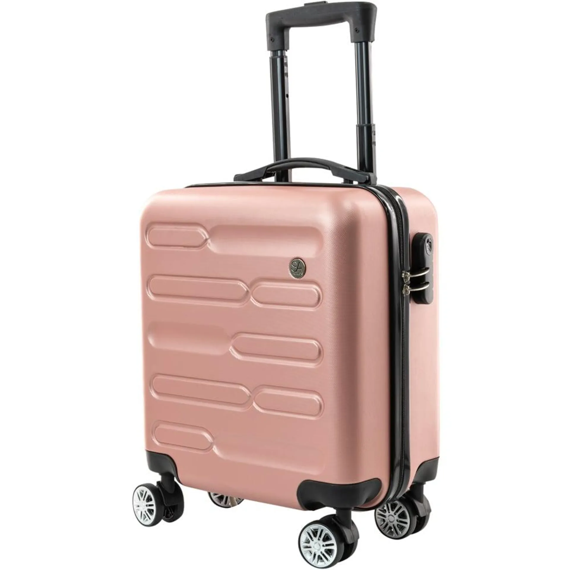 SA Products Rose Gold Carry On Cabin Suitcase 45cm