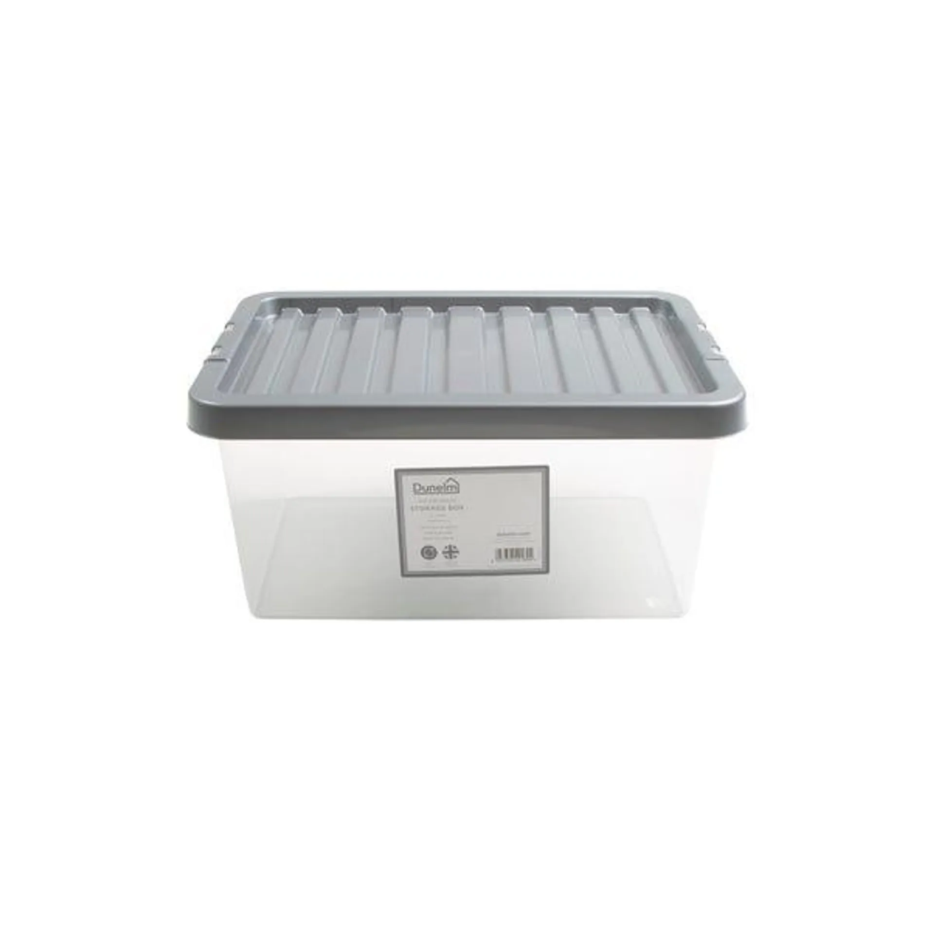 11L Silver Plastic Storage Box