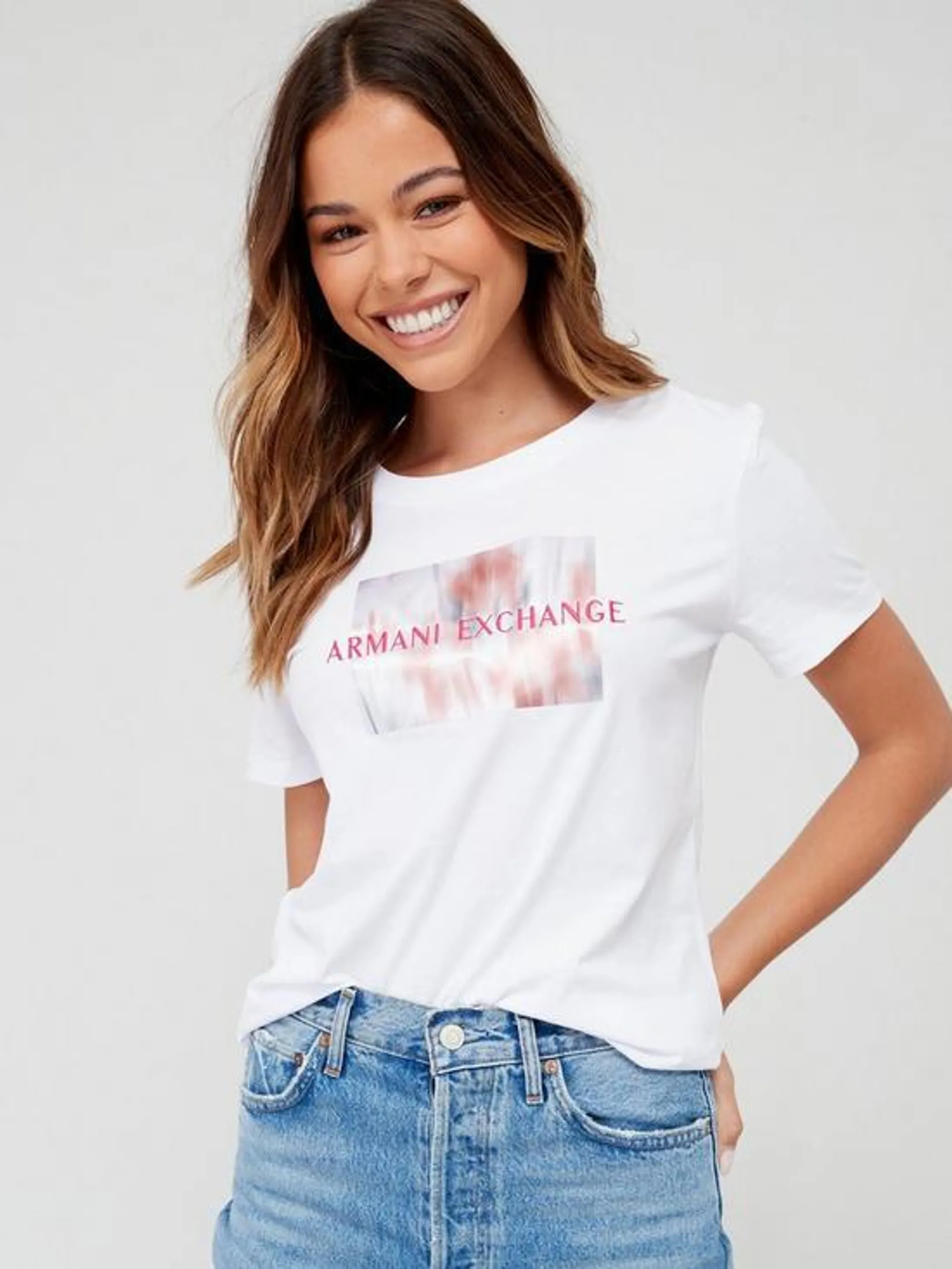 Armani Exchange Short Sleeve T-Shirt - White