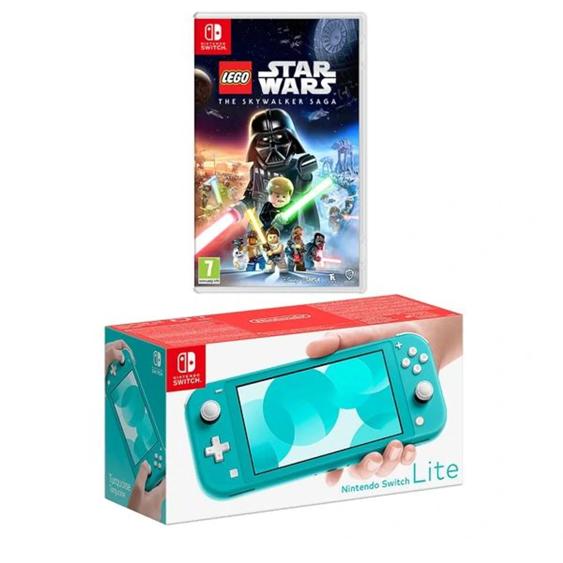 Nintendo Switch Lite (Turquoise) & LEGO Star Wars: The Skywalker Saga