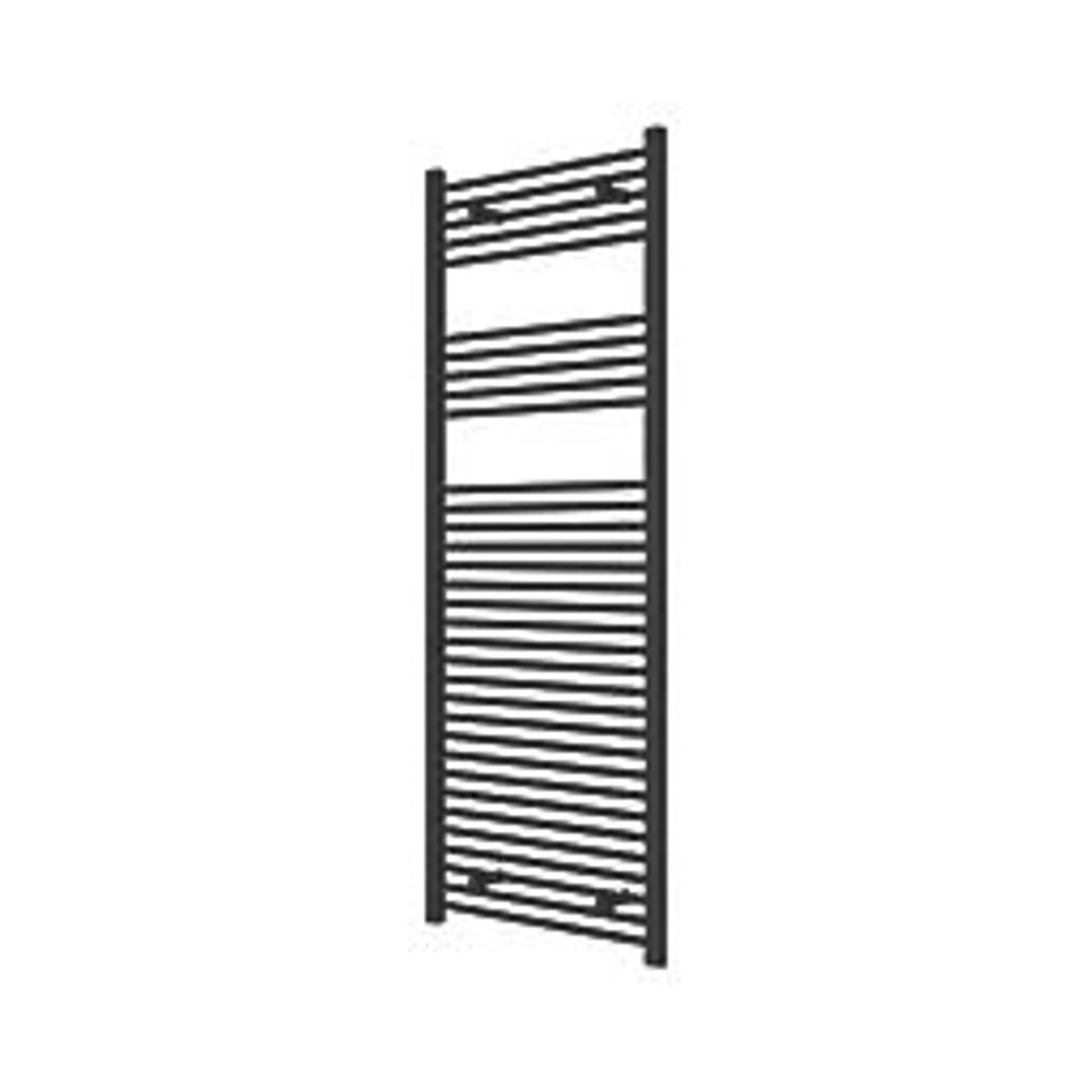 Flomasta 1600mm x 600mm 2783BTU Black Flat Towel Radiator