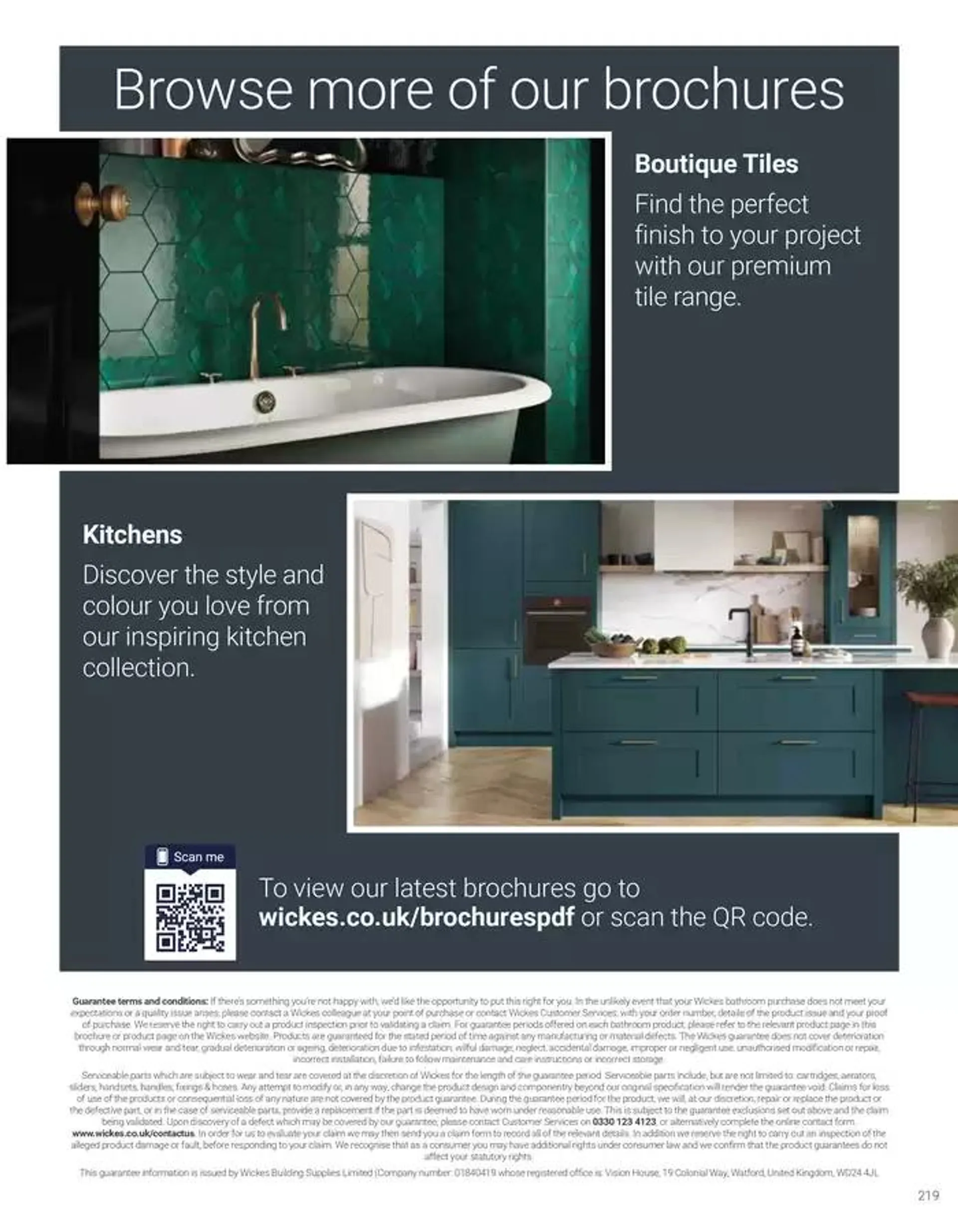 Wickes Bespoke Bathrooms brochure from 5 November to 31 December 2024 - Catalogue Page 219