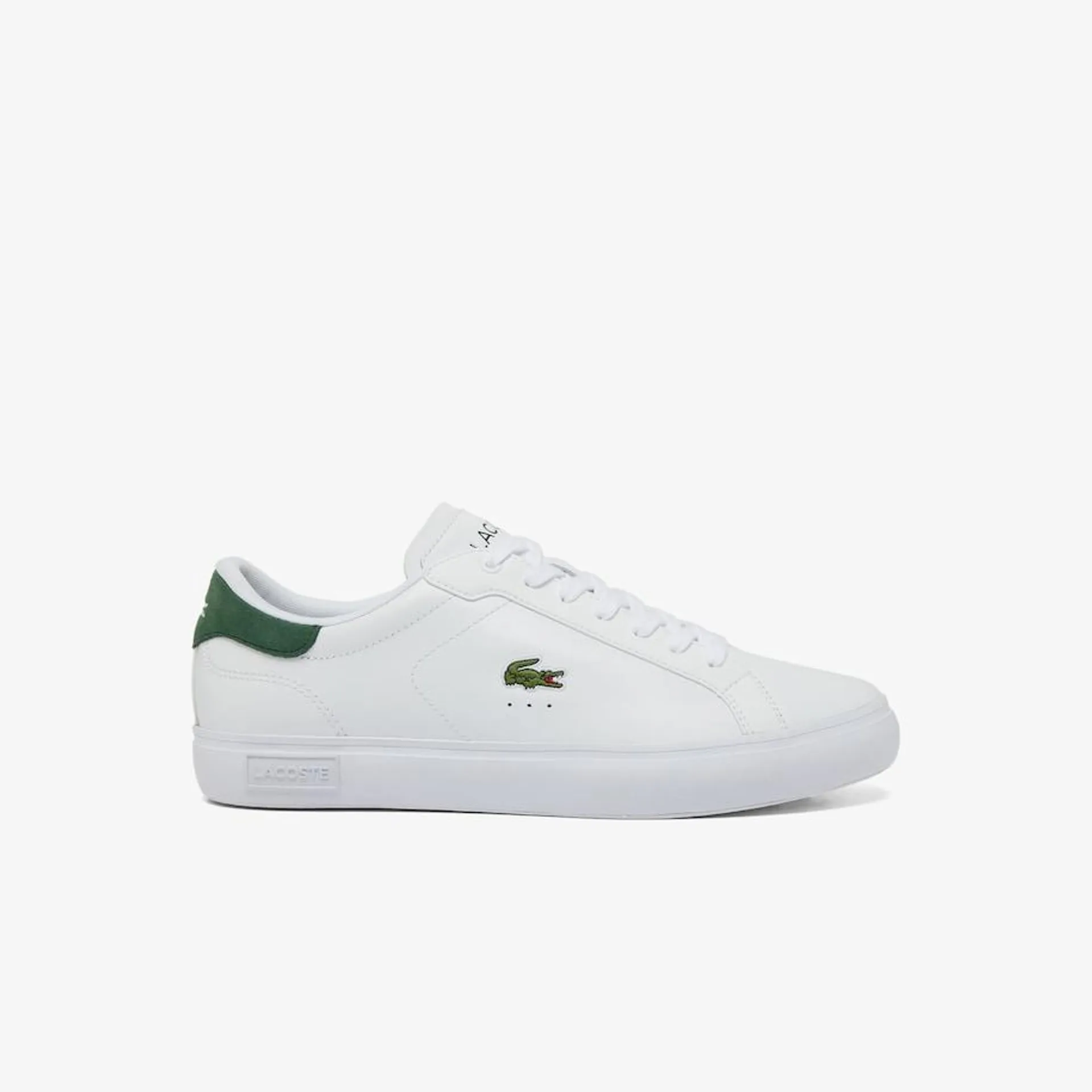 Men's Powercourt Logo Tongue Leather Trainers