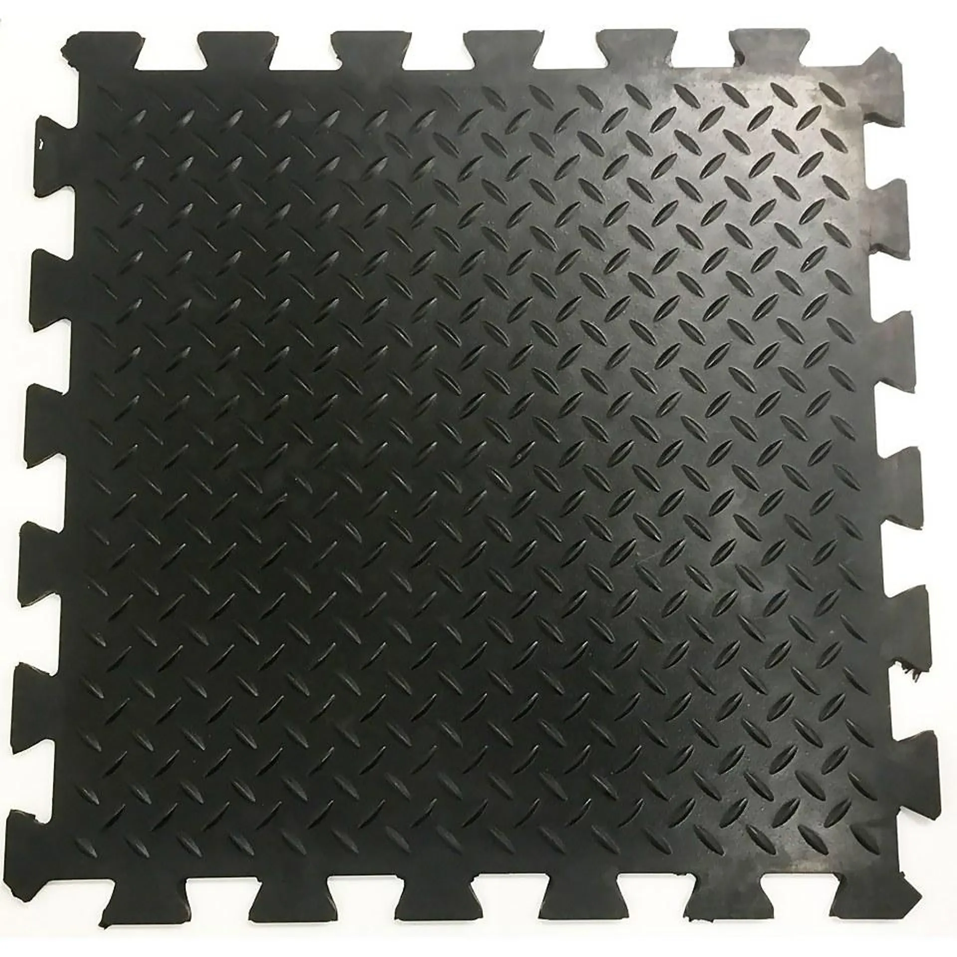 6mm Aluminium Effect Rubber Mat - 50x50cm