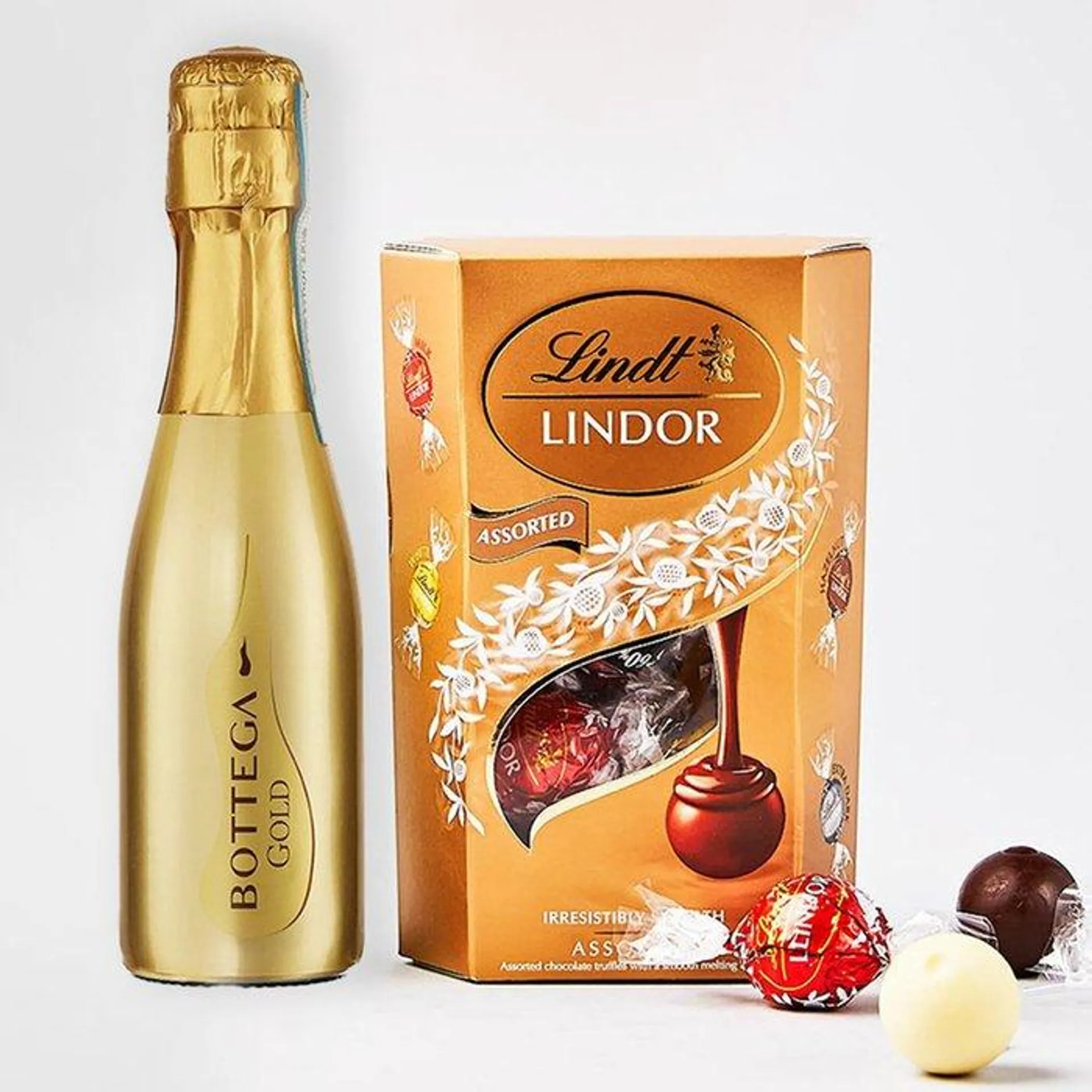 Bottega 20cl & Lindt Assorted 200g