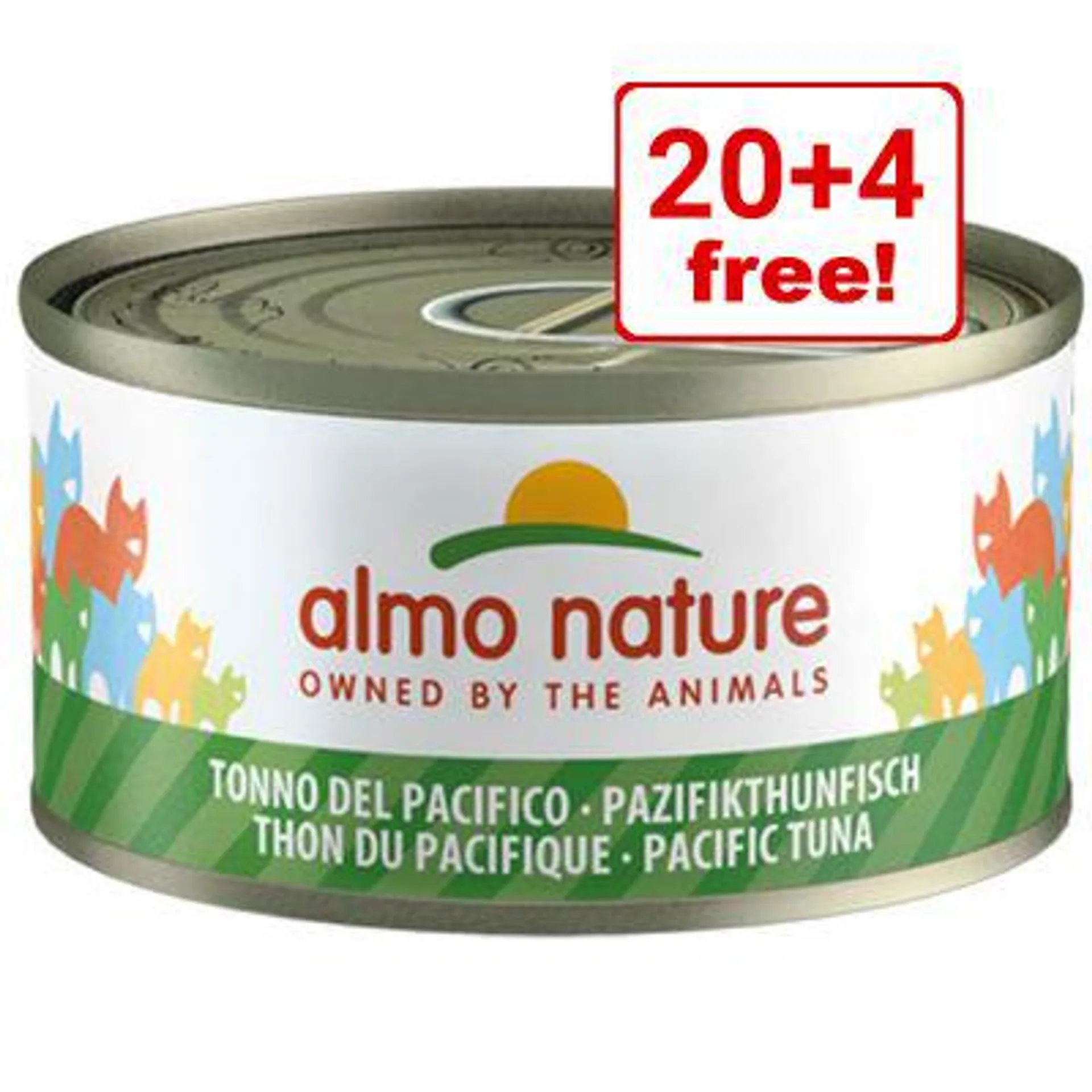 24 x 70g Almo Nature Wet Cat Food - 20 + 4 Free!*
